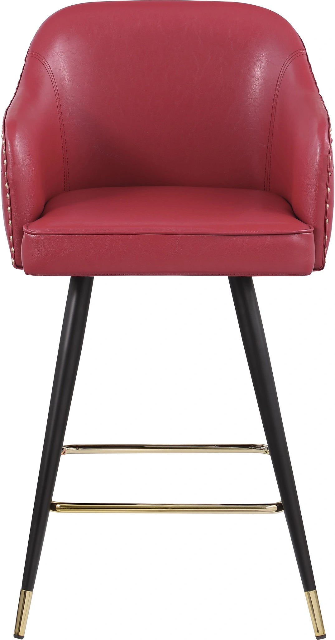 Barbosa Red Faux Leather Counter/Bar Stool