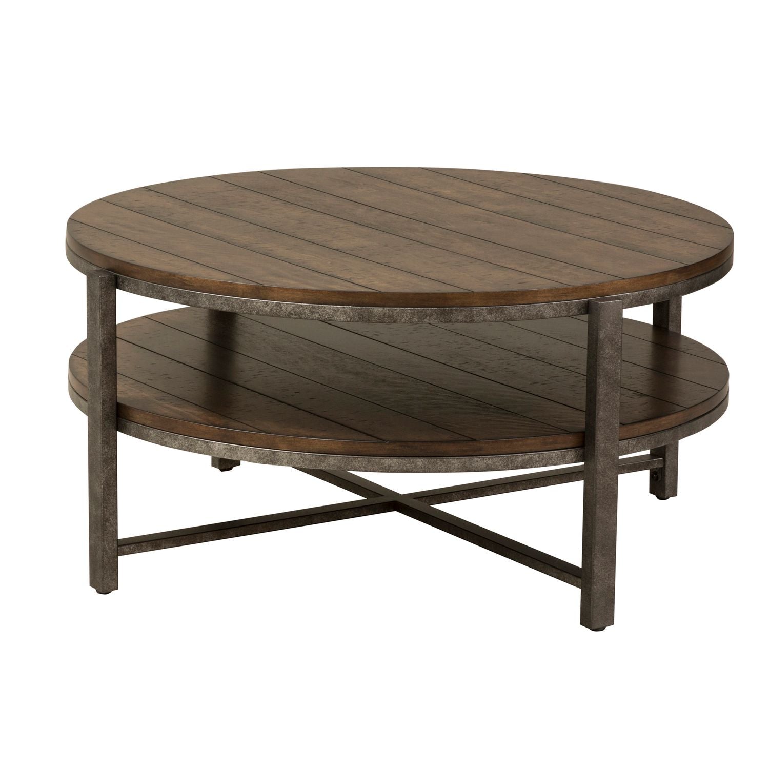 Breckinridge Round Cocktail Table in Mahogany - Luxury Home Furniture (MI)