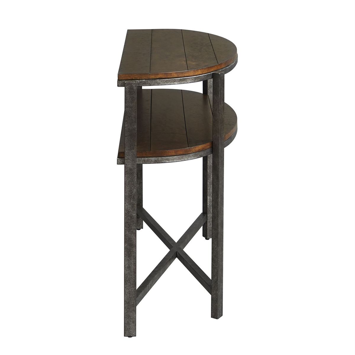 Liberty Breckinridge Demilune Sofa Table in Mahogany - Luxury Home Furniture (MI)