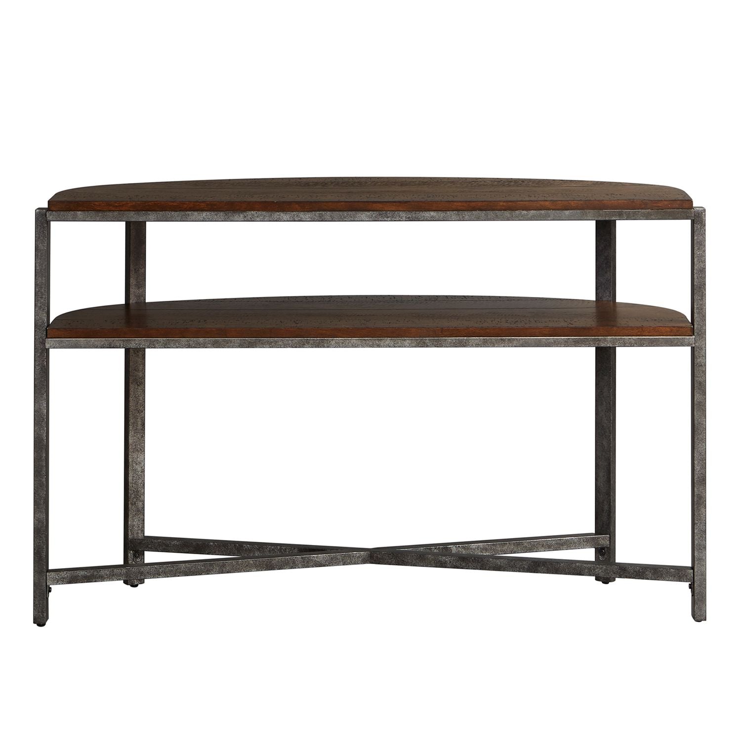 Breckinridge Demilune Sofa Table in Mahogany - Luxury Home Furniture (MI)