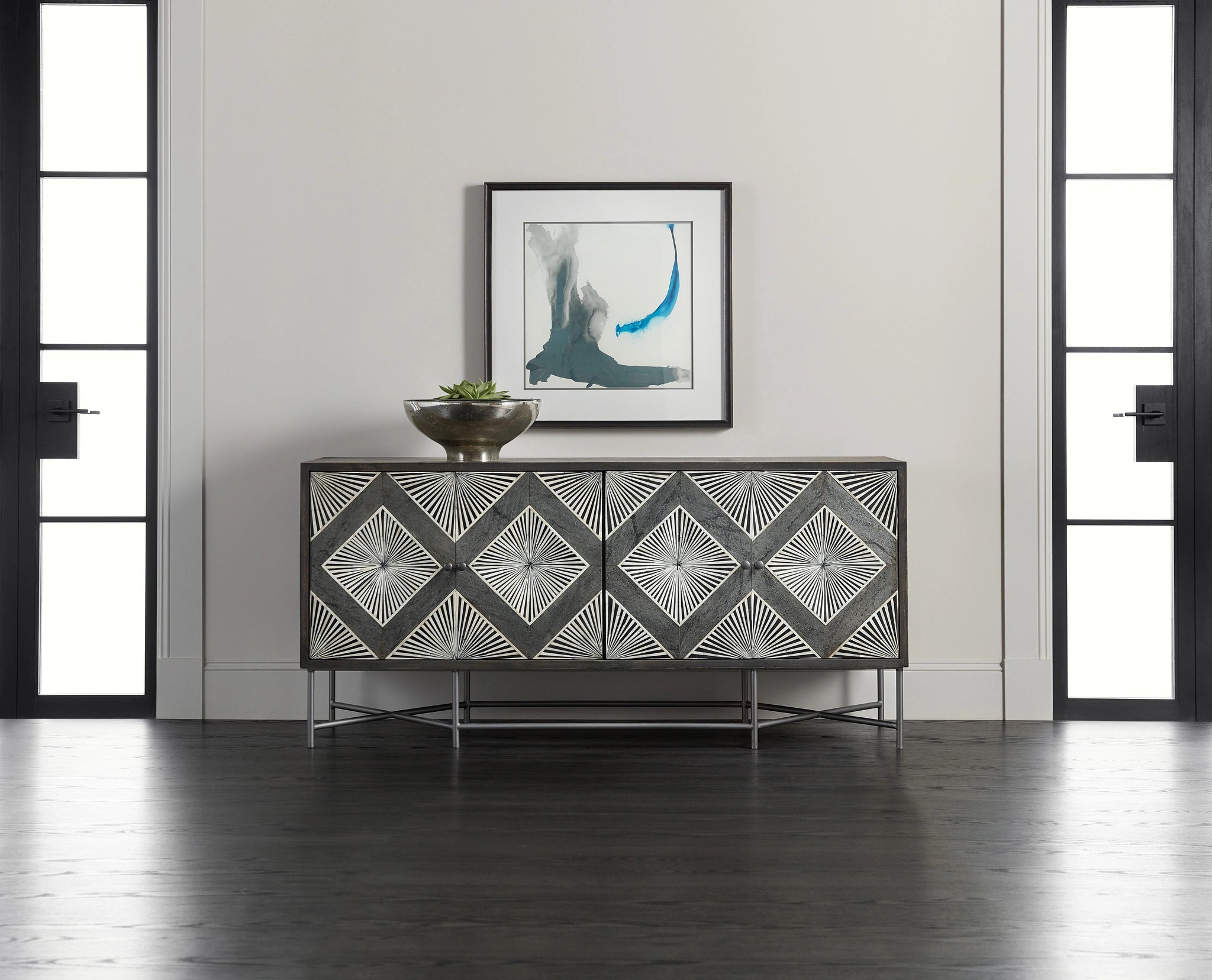 Melange Hawthorne Four Door Credenza