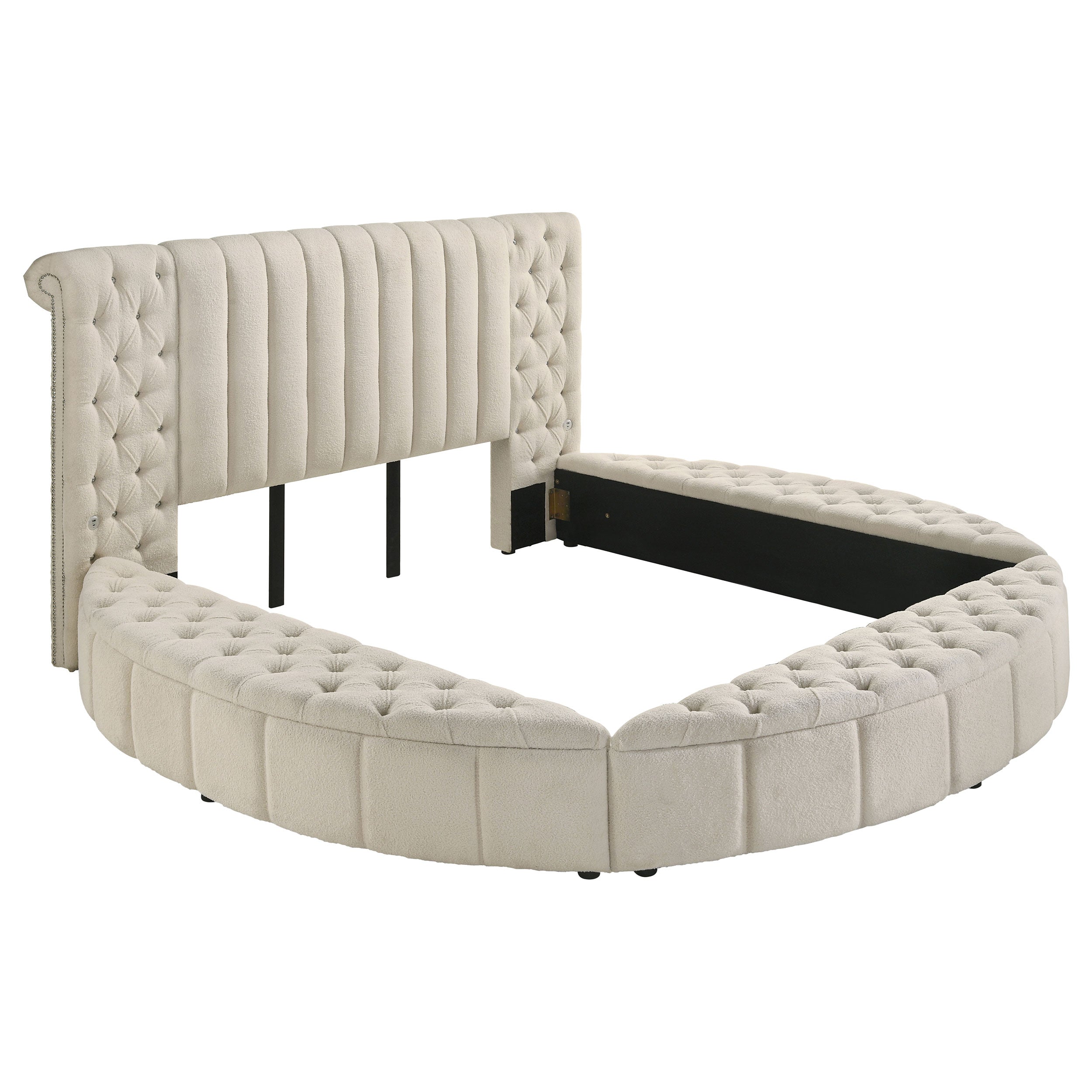 Sonya Panel Floor Storage Bed - Luxury Home Furniture (MI)
