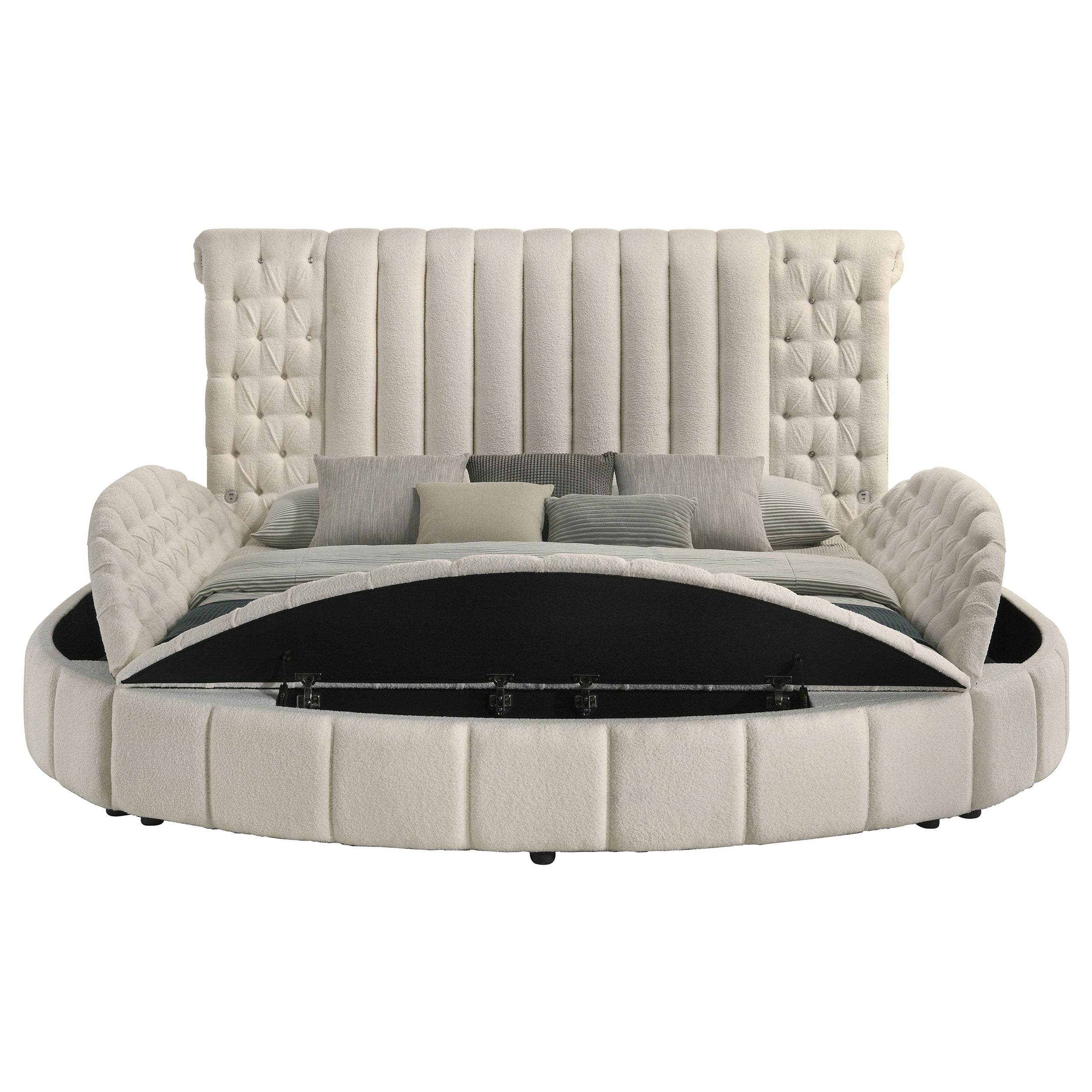 Sonya Panel Floor Storage Bed - Luxury Home Furniture (MI)