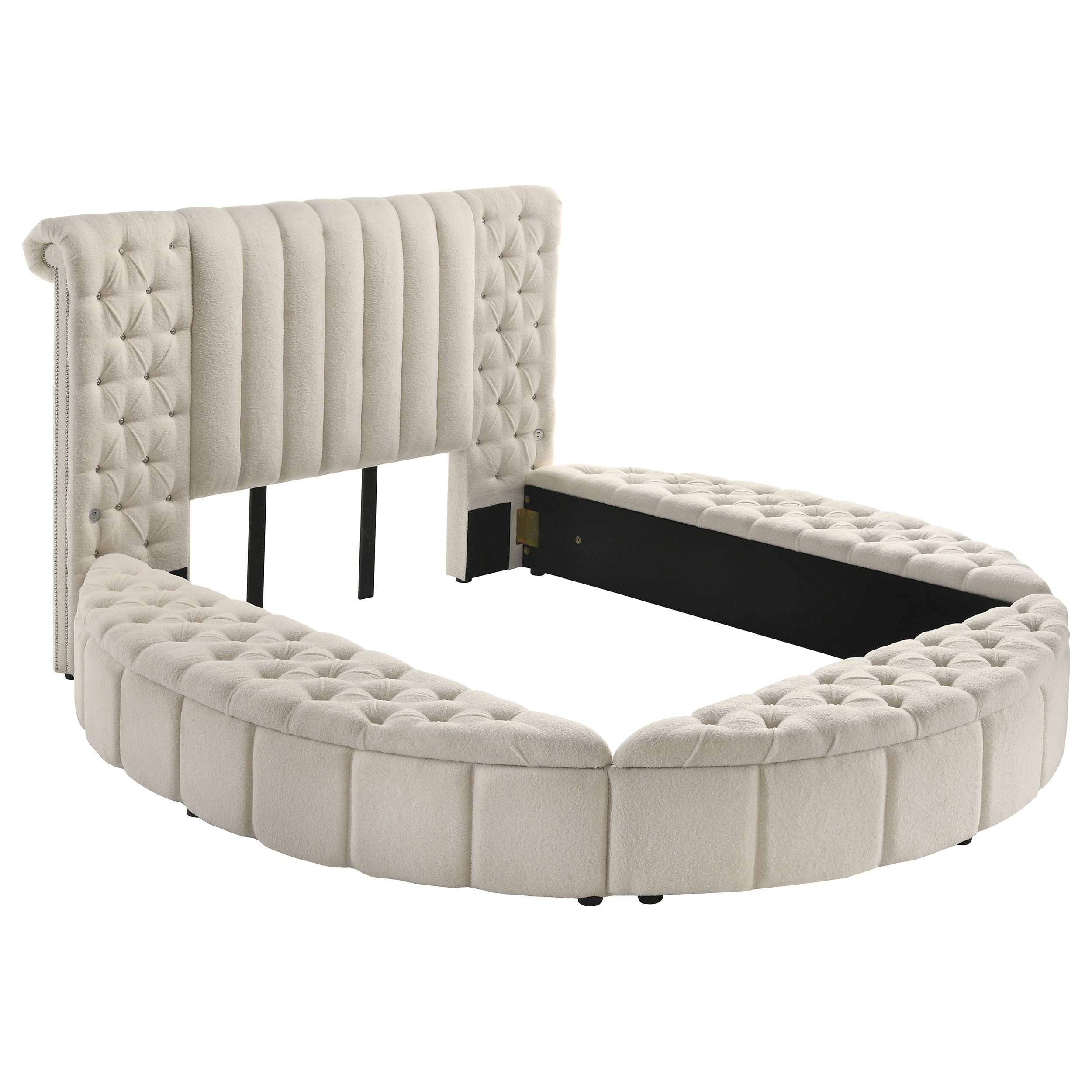 Sonya Panel Floor Storage Bed - Luxury Home Furniture (MI)