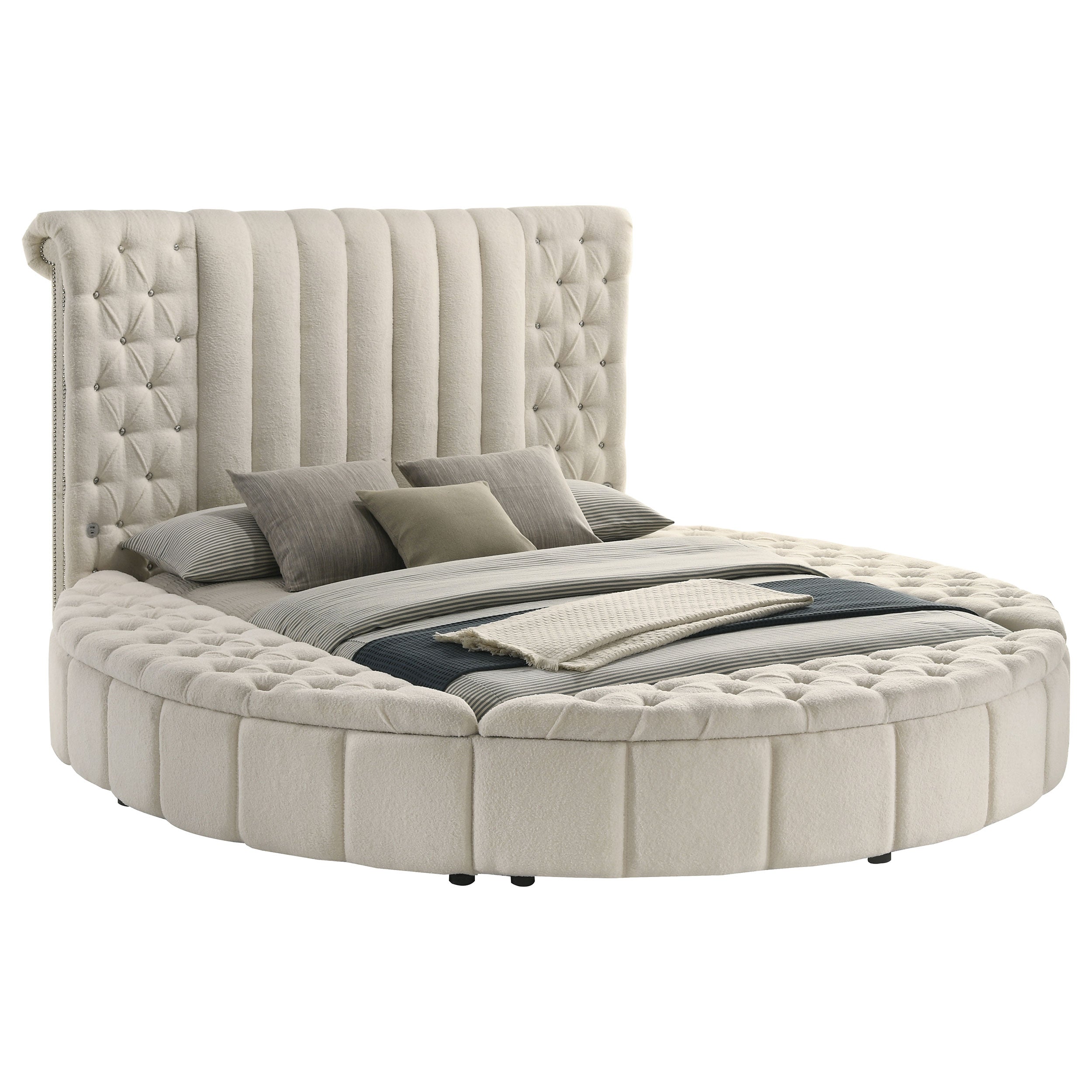 Sonya Panel Floor Storage Bed - Luxury Home Furniture (MI)