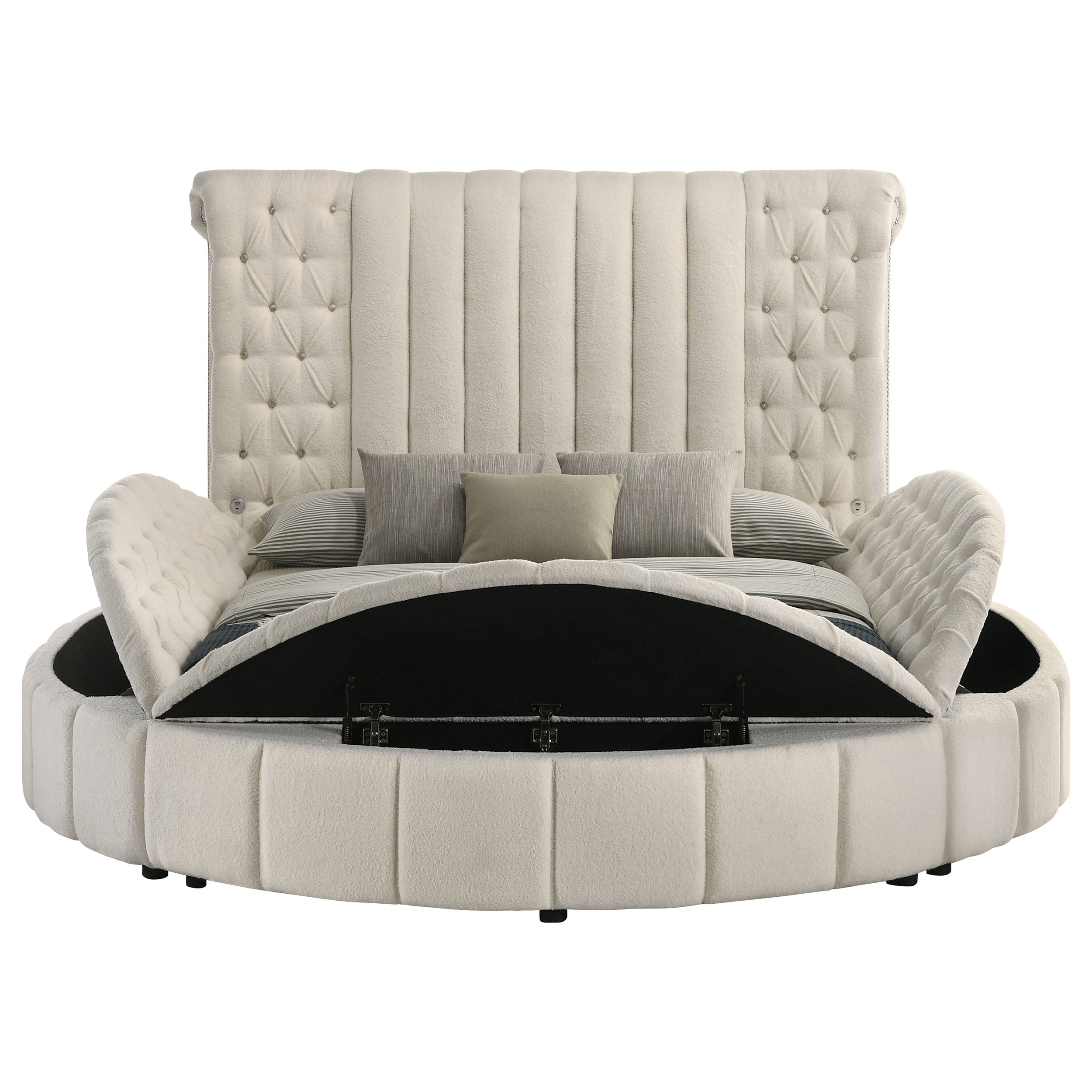 Sonya Panel Floor Storage Bed - Luxury Home Furniture (MI)