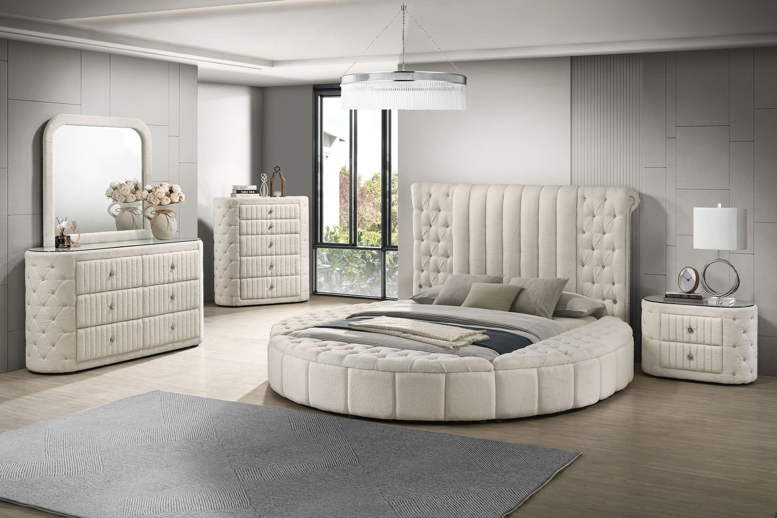 Sonya Panel Floor Storage Bed - Luxury Home Furniture (MI)