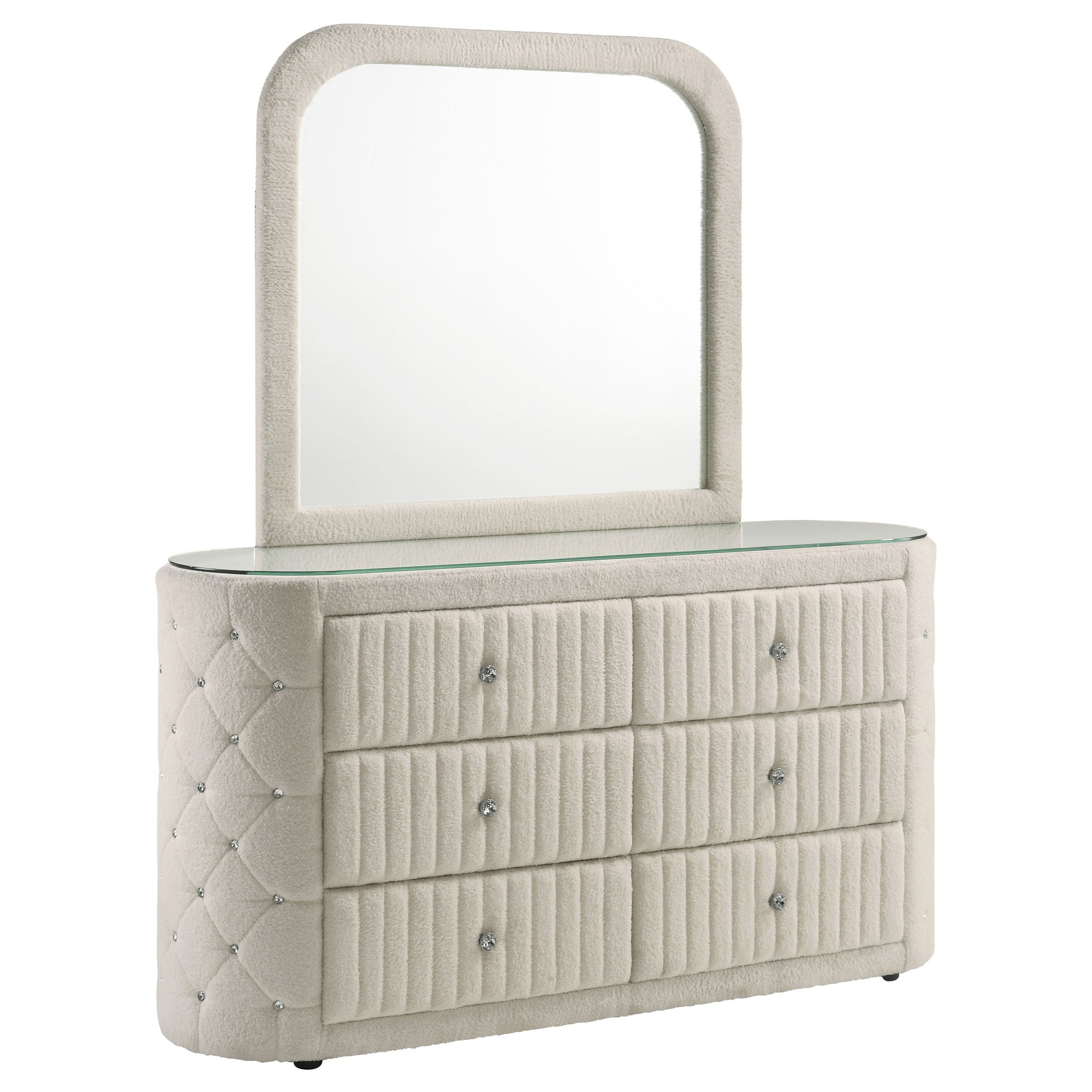 Sonya Dresser with Mirror - Luxury Home Furniture (MI)