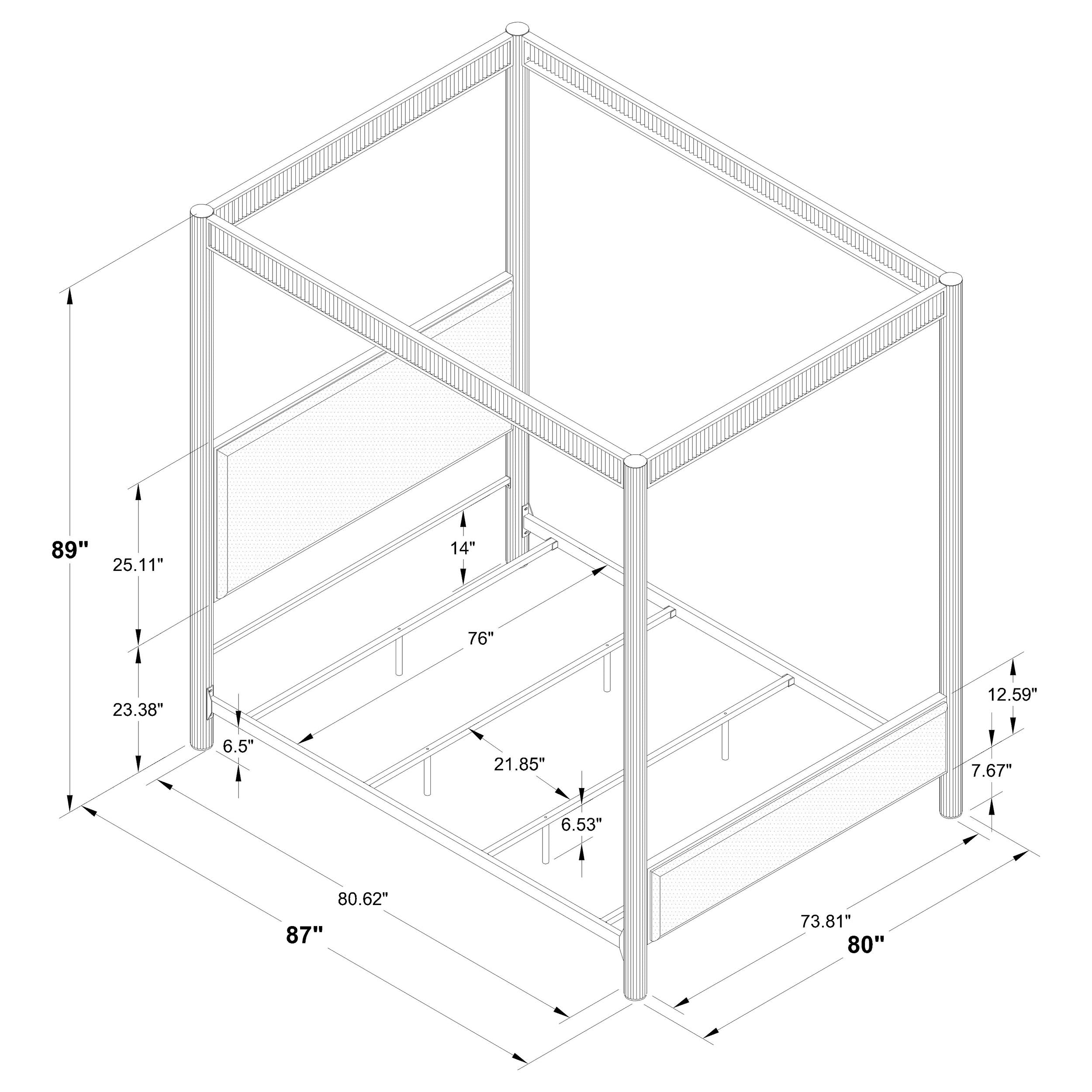 Zimmerlee Canopy Panel Bed - Luxury Home Furniture (MI)