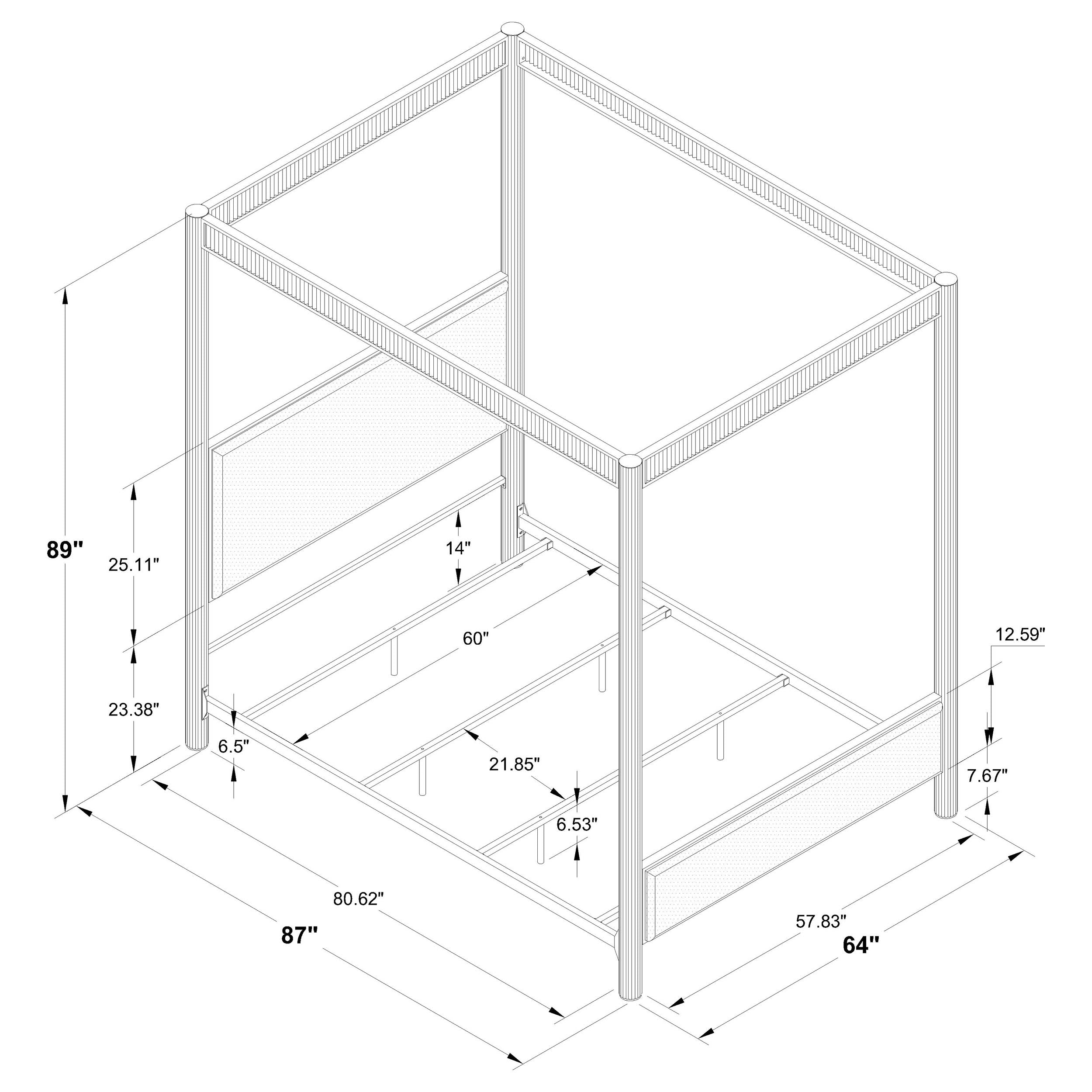 Zimmerlee Canopy Panel Bed - Luxury Home Furniture (MI)