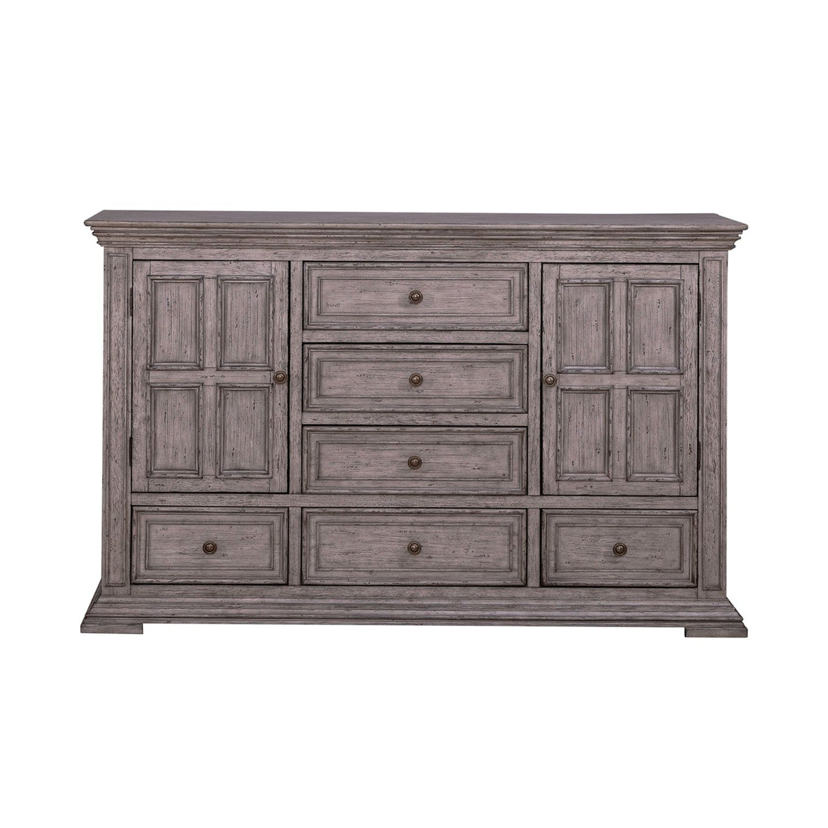Liberty Furniture Big Valley Dresser in Graystone - Luxury Home Furniture (MI)