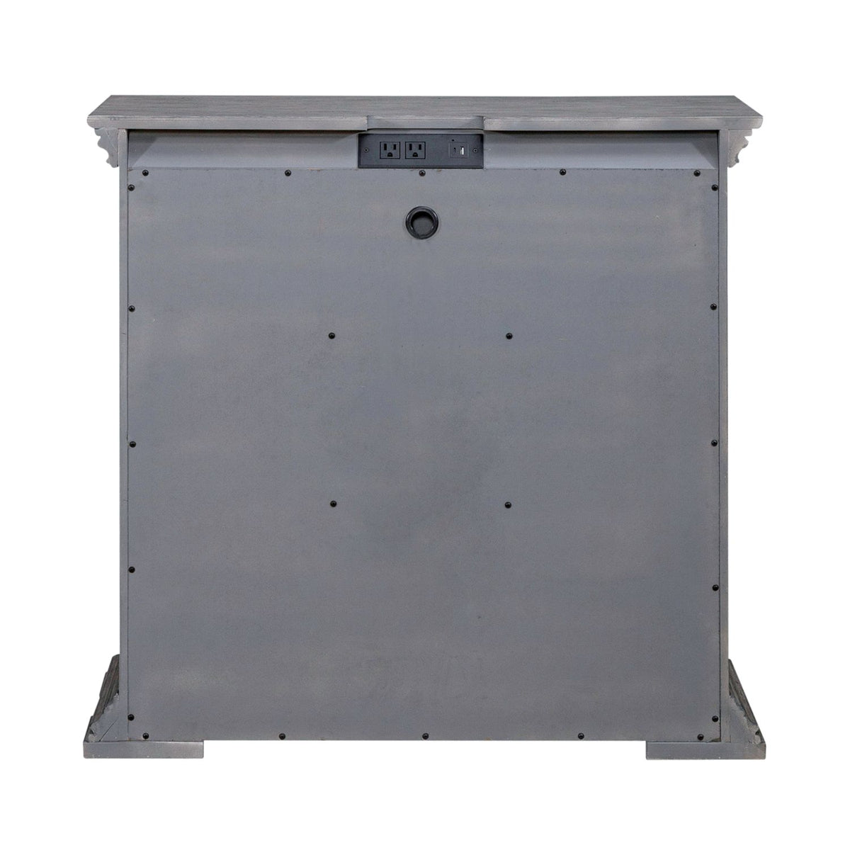 Liberty Furniture Big Valley Bedside Chest with Charging Station in Graystone - Luxury Home Furniture (MI)