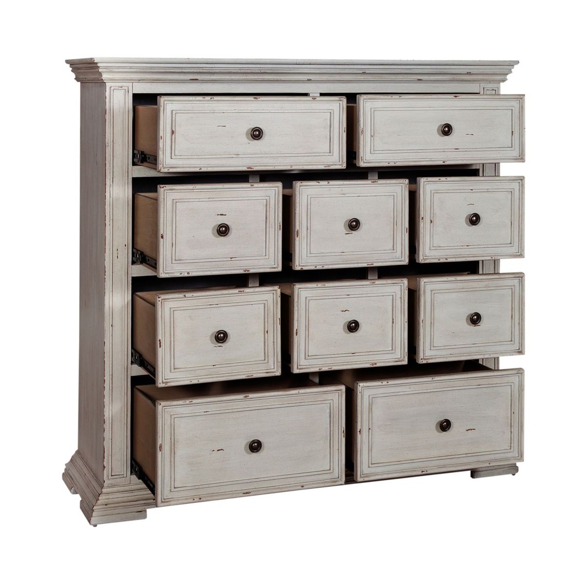 Liberty Furniture Big Valley 10 Drawer Chesser in Whitestone - Luxury Home Furniture (MI)