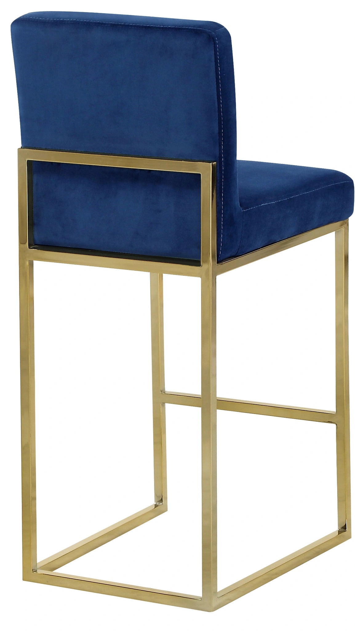 Giselle Navy Velvet Stool