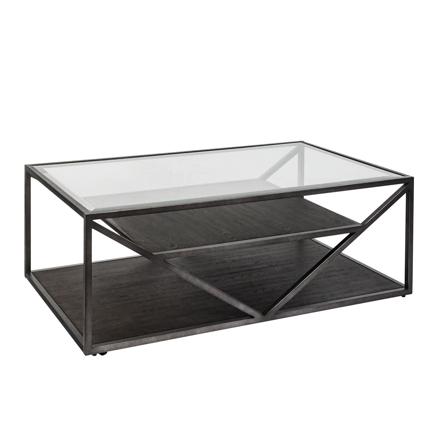 Arista Rectangular Cocktail Table in Cobblestone Brown - Luxury Home Furniture (MI)