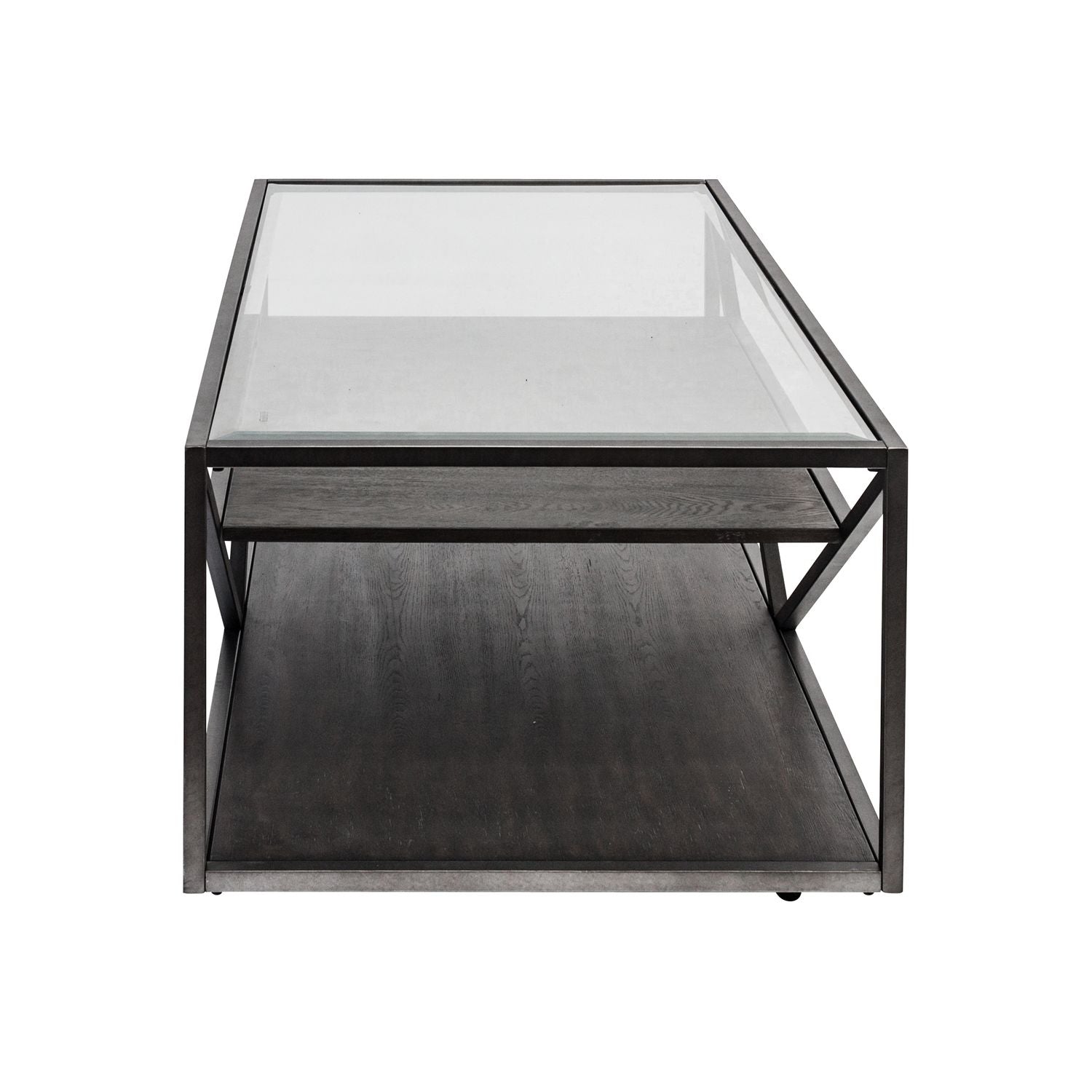 Arista Rectangular Cocktail Table in Cobblestone Brown - Luxury Home Furniture (MI)