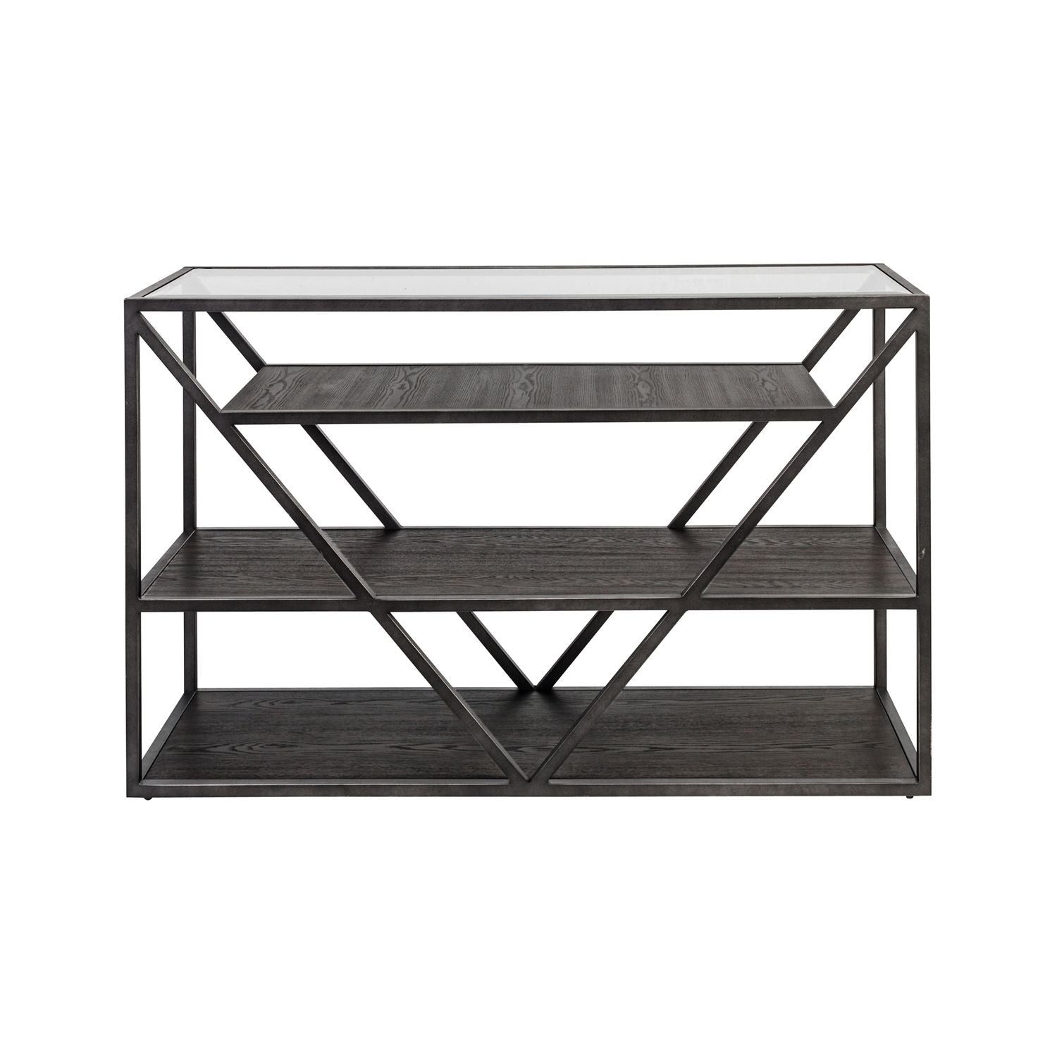 Arista Sofa Table in Cobblestone Brown - Luxury Home Furniture (MI)