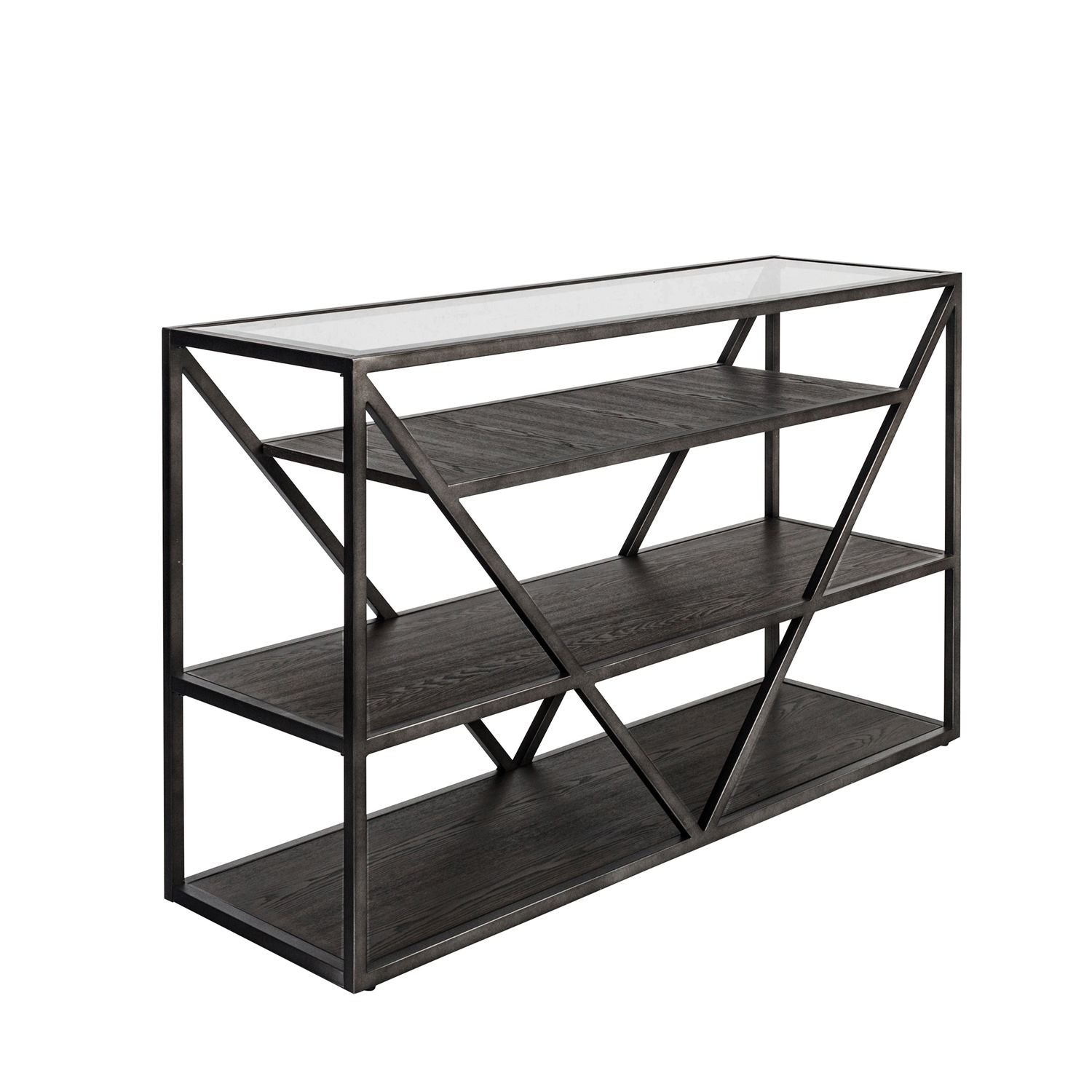 Arista Sofa Table in Cobblestone Brown - Luxury Home Furniture (MI)