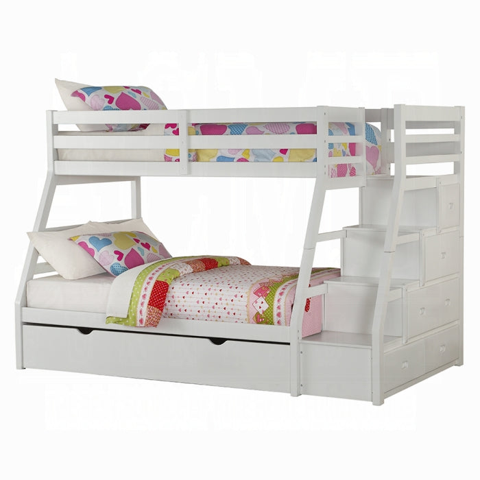 Jason Twin-Full Bunk Bed With Trundle and Storage - Luxury Home Furniture (MI)