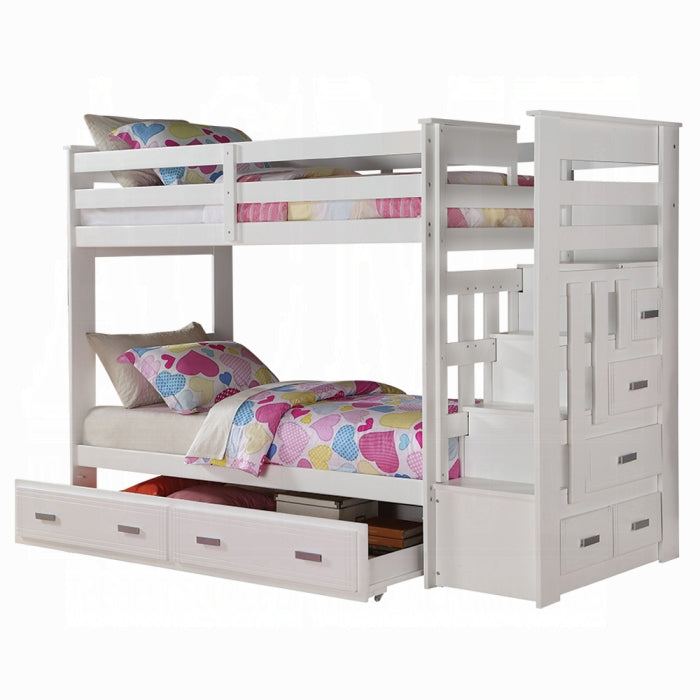 Allentown Twin-Twin Bunk Bed With Trundle and Storage - Luxury Home Furniture (MI)