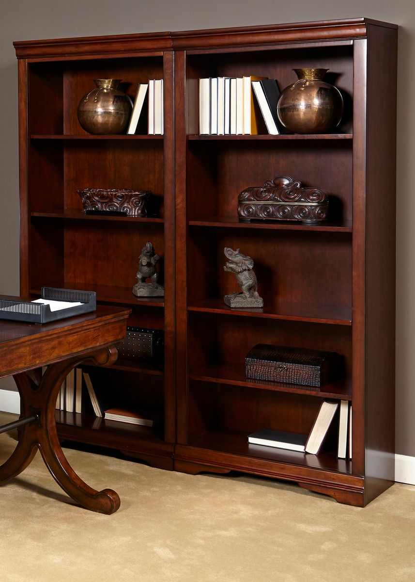 Liberty Brookview Open Bookcase in Rustic Cherry - Luxury Home Furniture (MI)