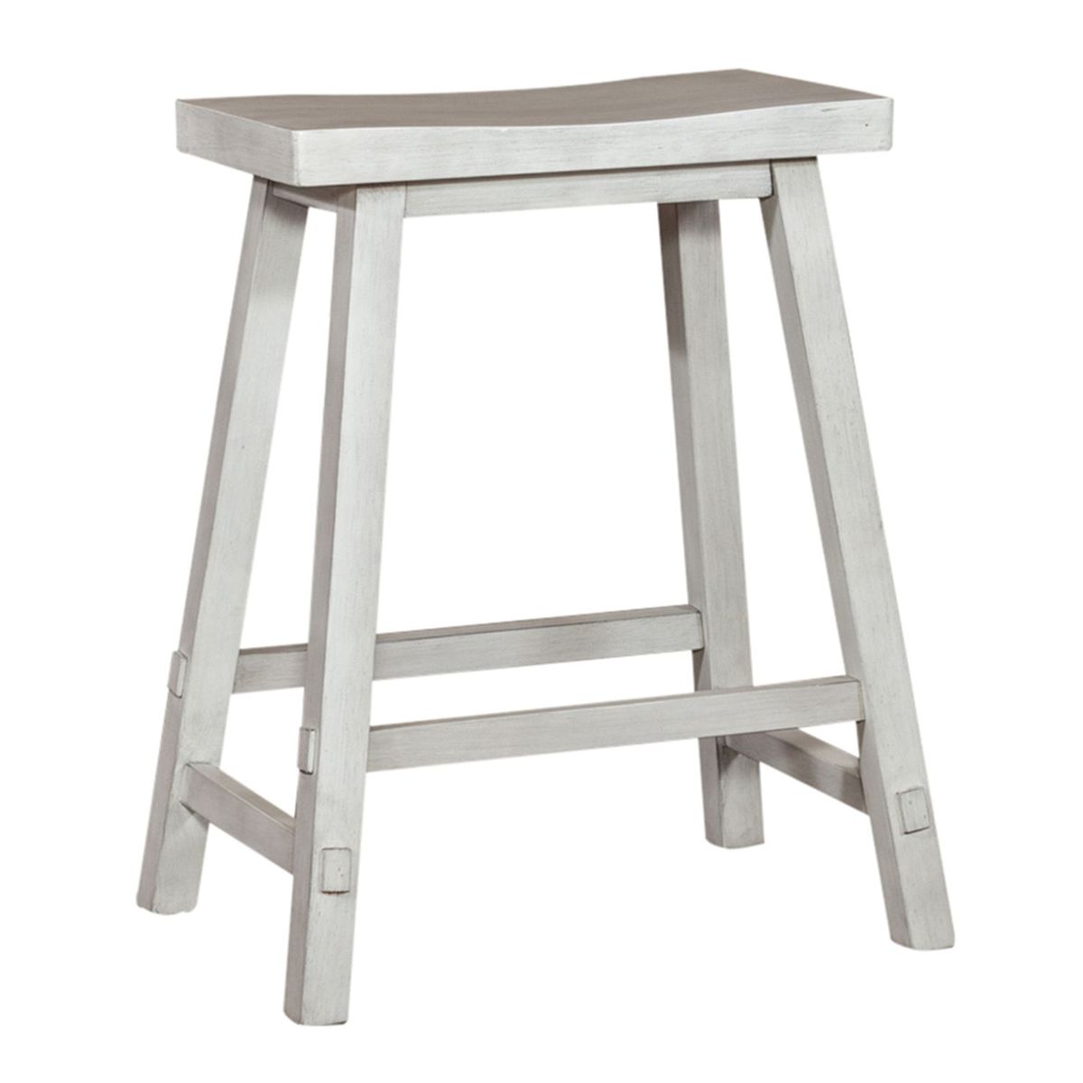 Liberty Furniture Creations II 30 Inch Sawhorse Barstool in White (Set of 2) - Luxury Home Furniture (MI)