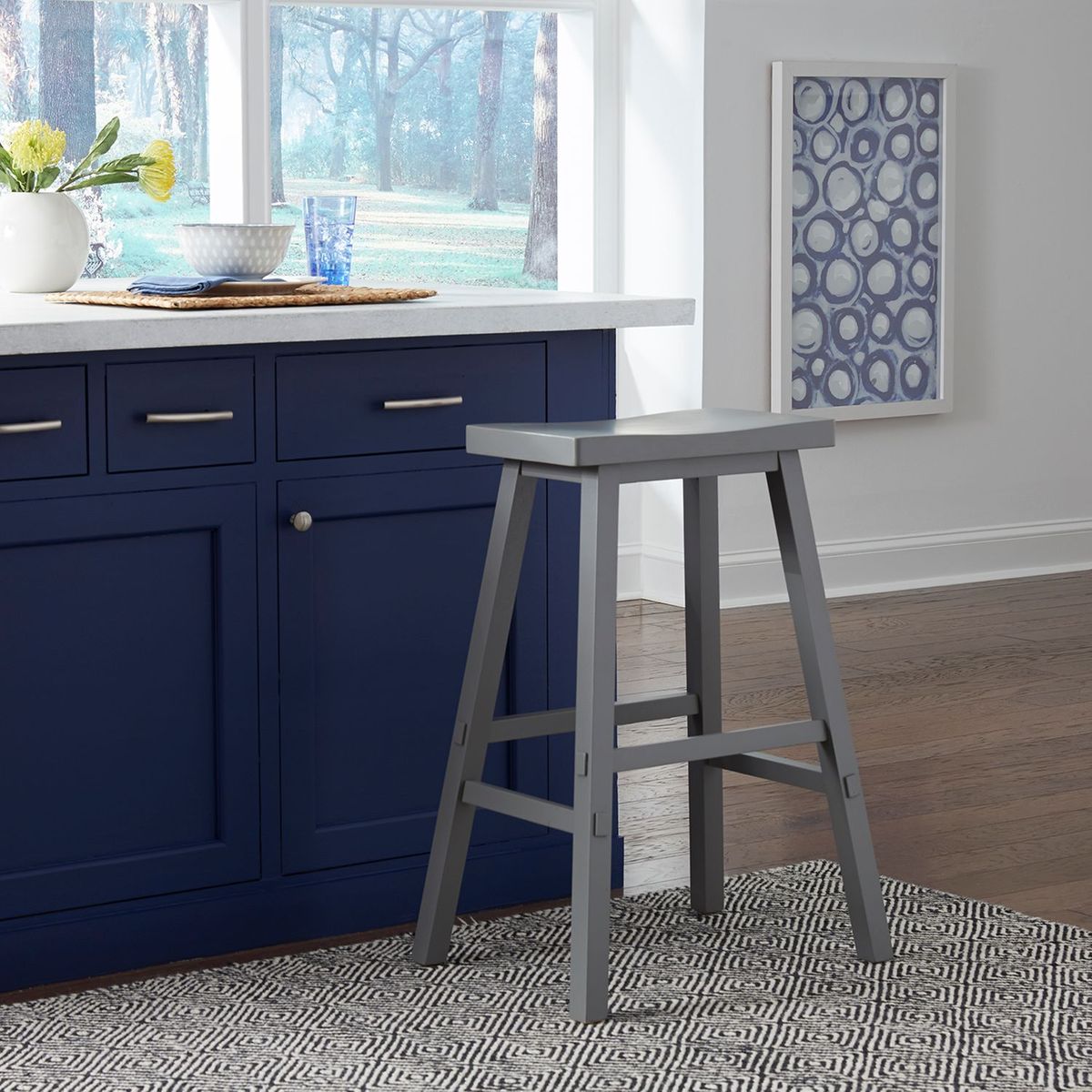 Liberty Furniture Creations II 30 Inch Sawhorse Stool in Gray (Set of 2) - Luxury Home Furniture (MI)