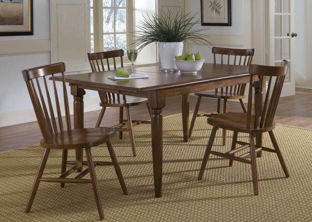 Liberty Furniture Creations II Butterfly Leaf Table in Tobacco Finish - Luxury Home Furniture (MI)