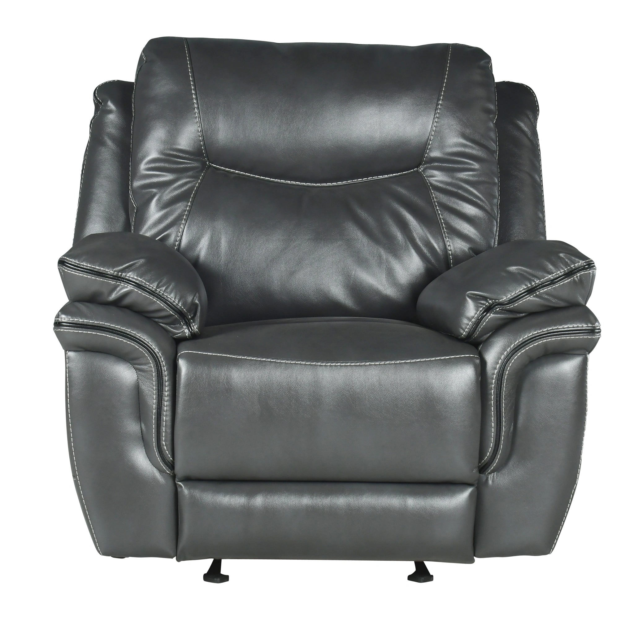 Steve Silver Isabella Manual Glider Recliner in Grey