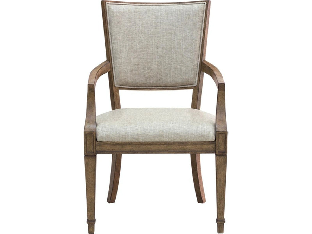 Pulaski Furniture Anthology Arm Chair in Medium Wood (Set of 2)