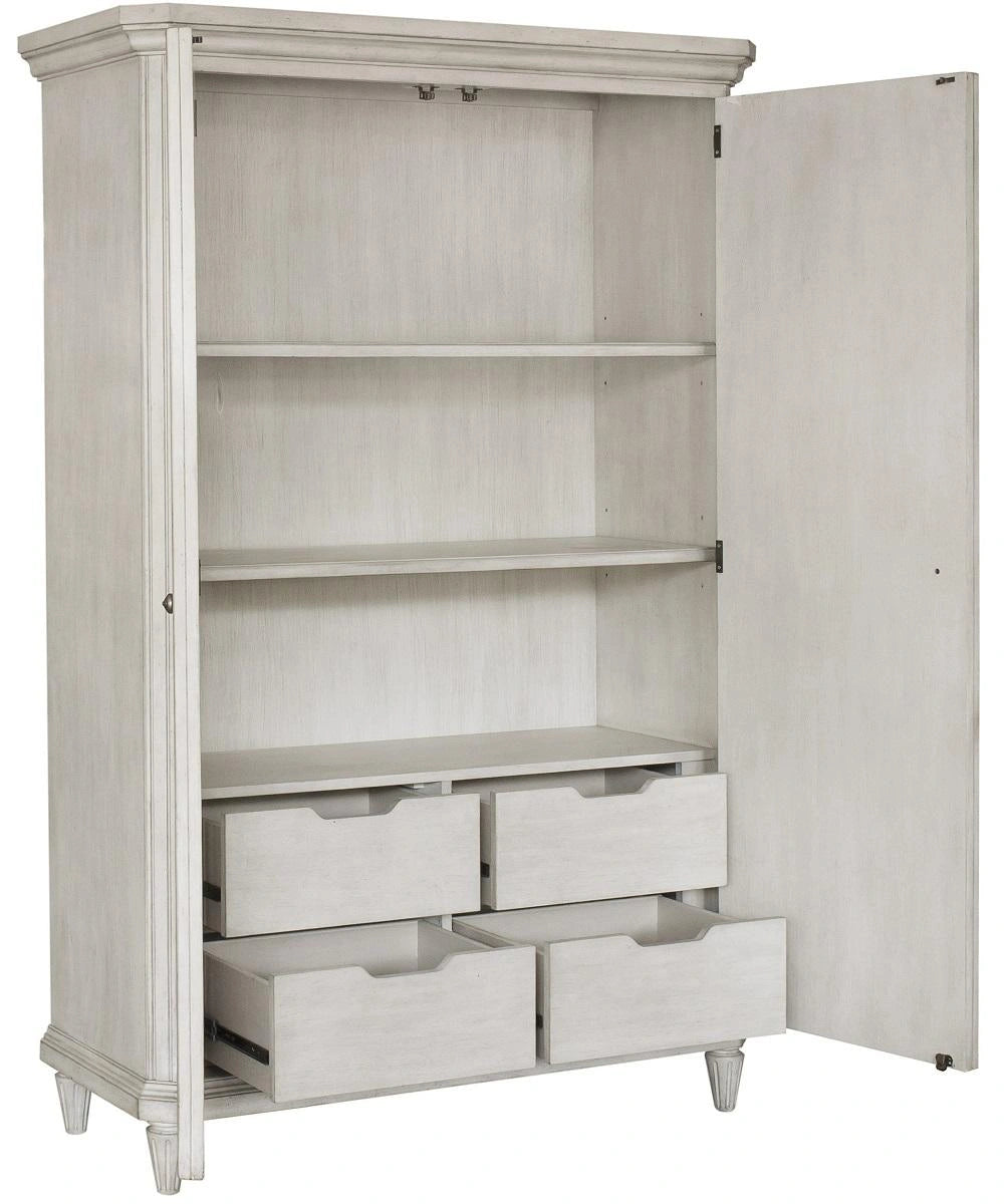 Pulaski Campbell Street 4 Drawer Armoire in Vanilla Cream
