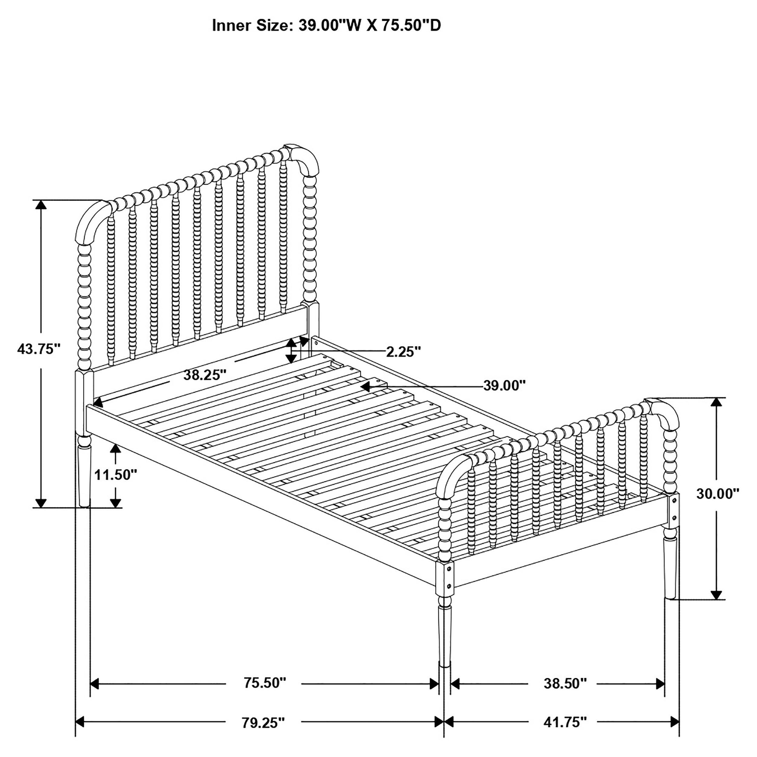 Jones Open Frame Platform Bed - Luxury Home Furniture (MI)