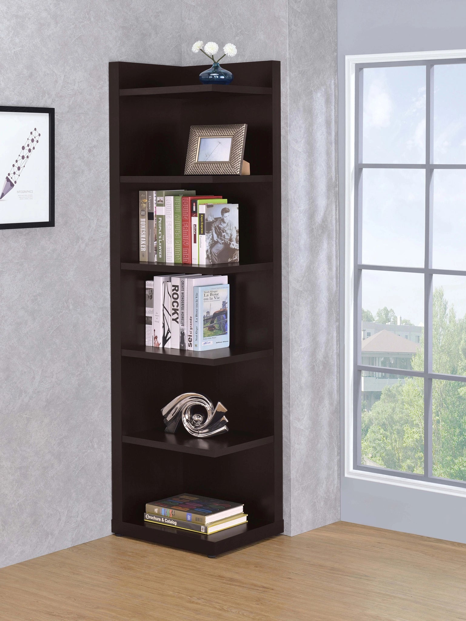 Alder Corner Bookcase