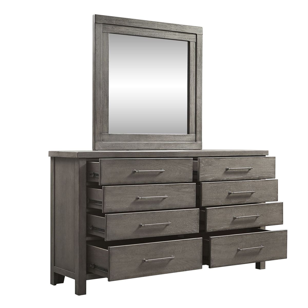 Liberty Furniture Modern Farmhouse Drawer Dresser in Dusty Charcoal - Luxury Home Furniture (MI)