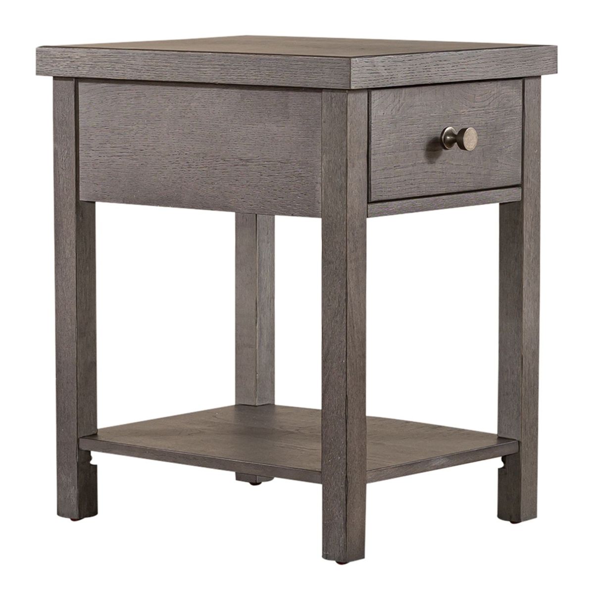 Liberty Furniture Modern Farmhouse Chair Side Table in Brown - Luxury Home Furniture (MI)