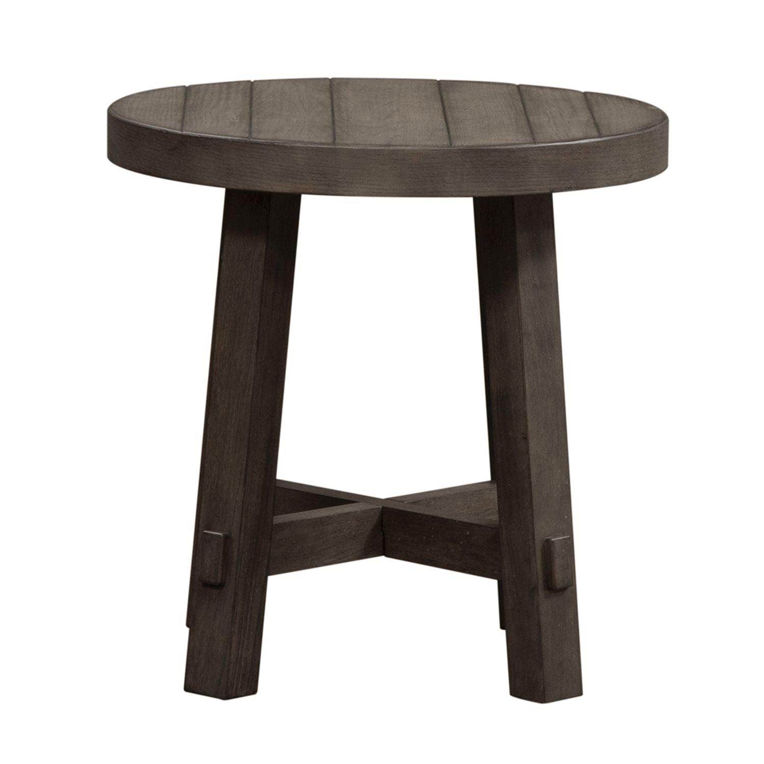 Modern Farmhouse Splay Leg Round End Table image