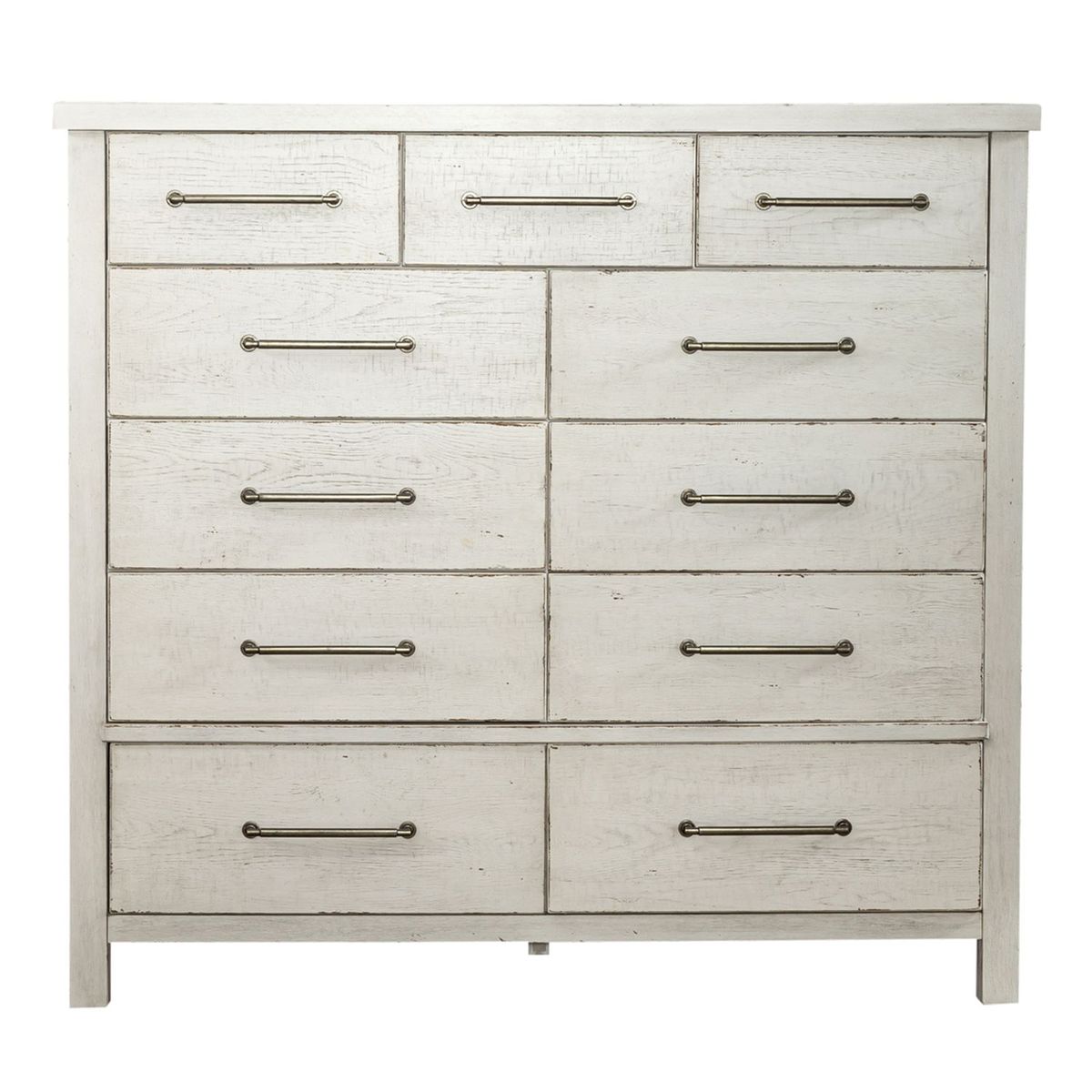 Liberty Furniture Modern Farmhouse 11 Drawer Chesser in Flea Market White image