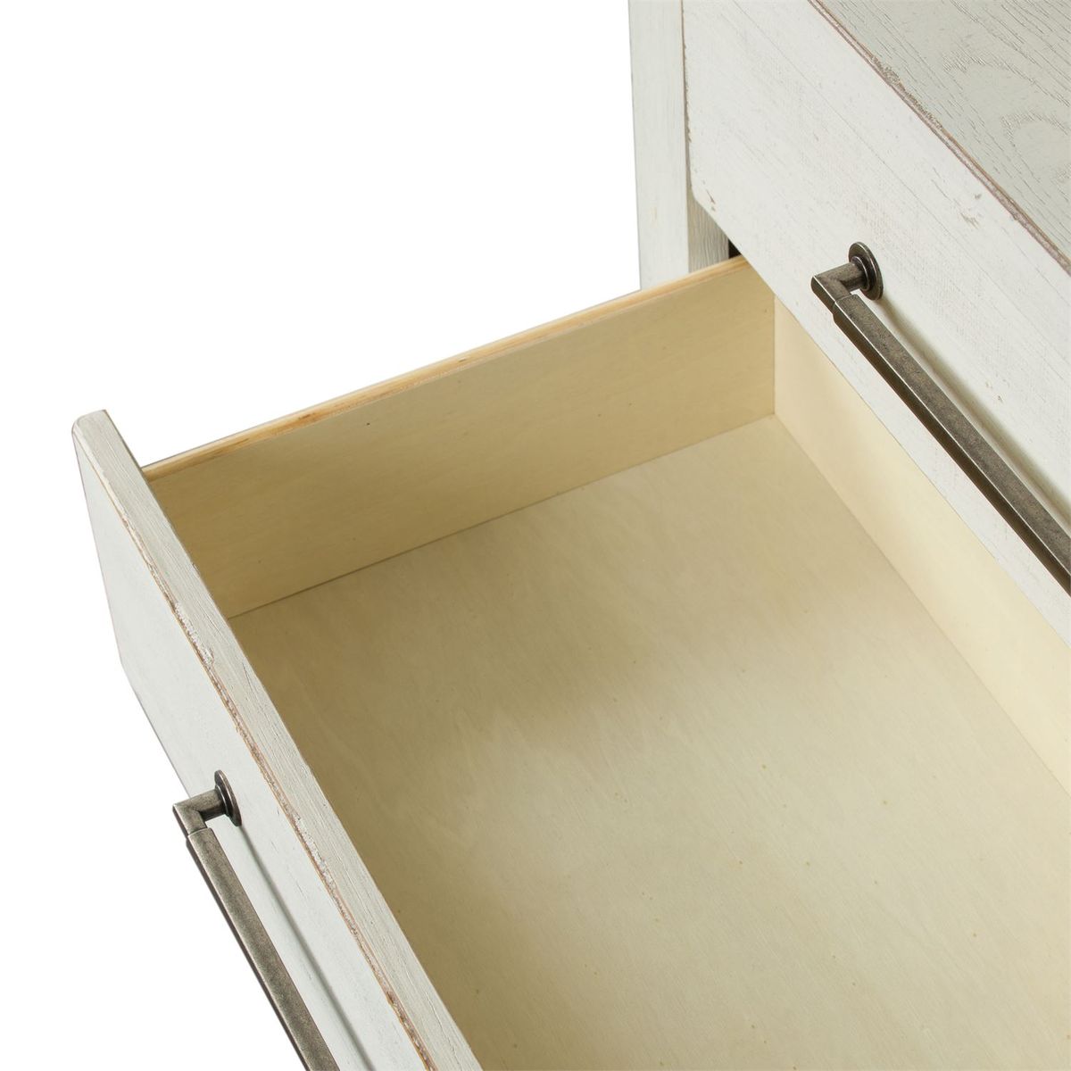 Liberty Modern Farmhouse 3 Drawer Nightstand in White - Luxury Home Furniture (MI)