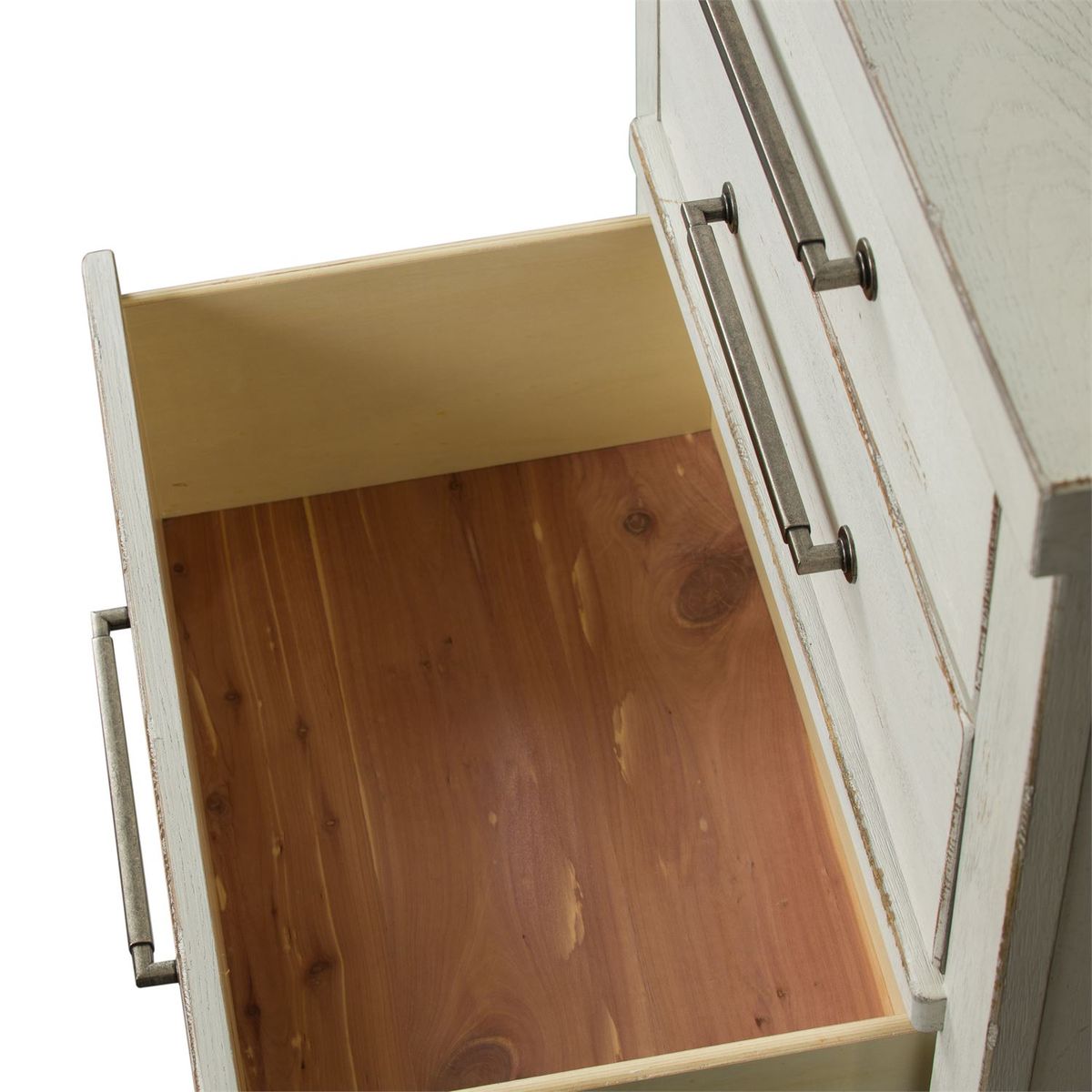 Liberty Modern Farmhouse 3 Drawer Nightstand in White - Luxury Home Furniture (MI)