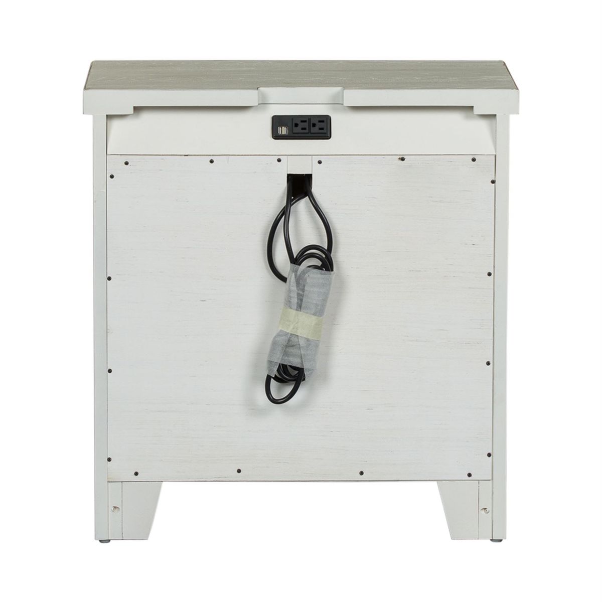 Liberty Modern Farmhouse 3 Drawer Nightstand in White - Luxury Home Furniture (MI)