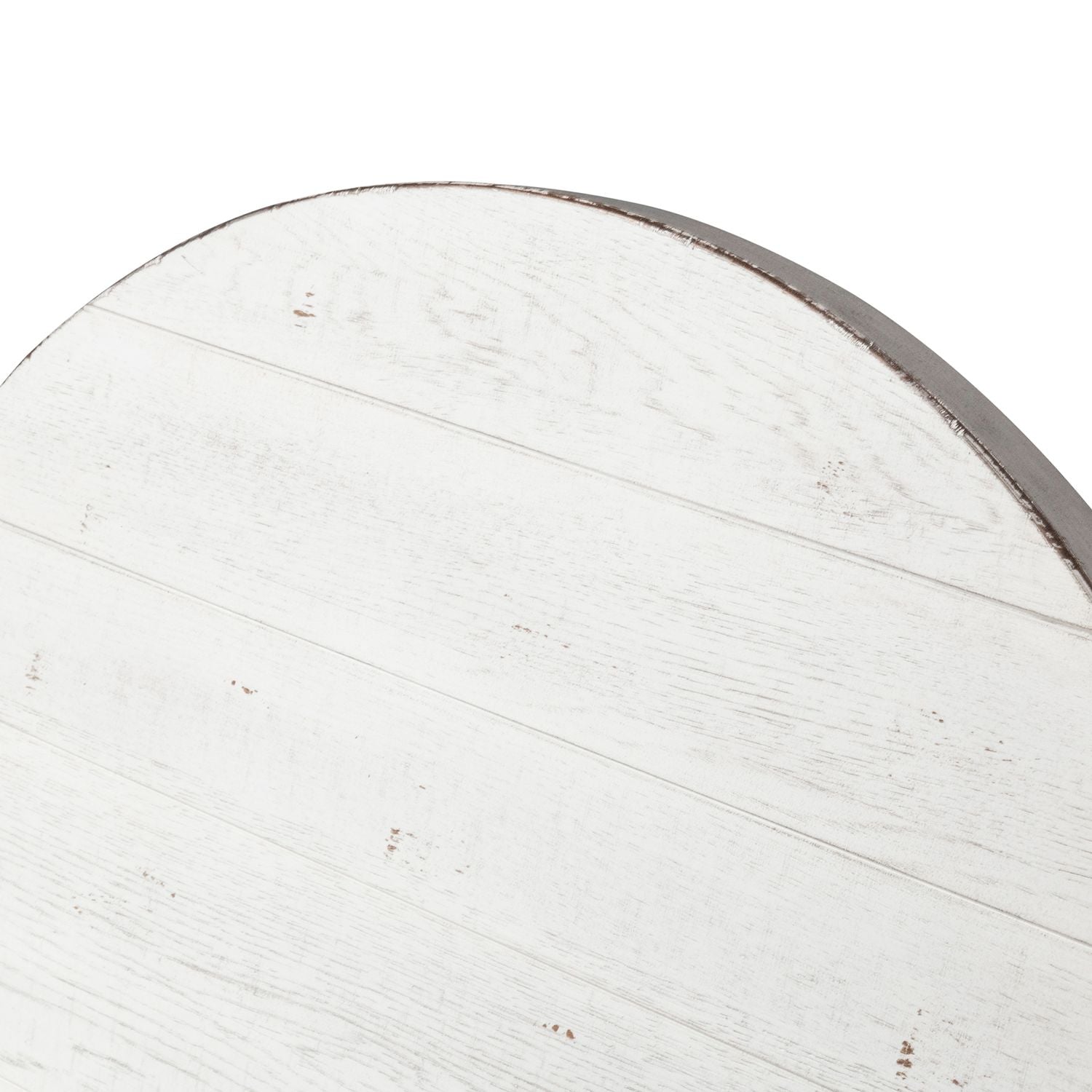 Modern Farmhouse Splay Leg Round Cocktail in Flea Market White
