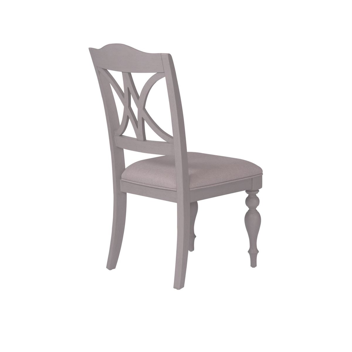Liberty Furniture Summer House Slat Back Side Chair (RTA) in Dove Grey (Set of 2) - Luxury Home Furniture (MI)