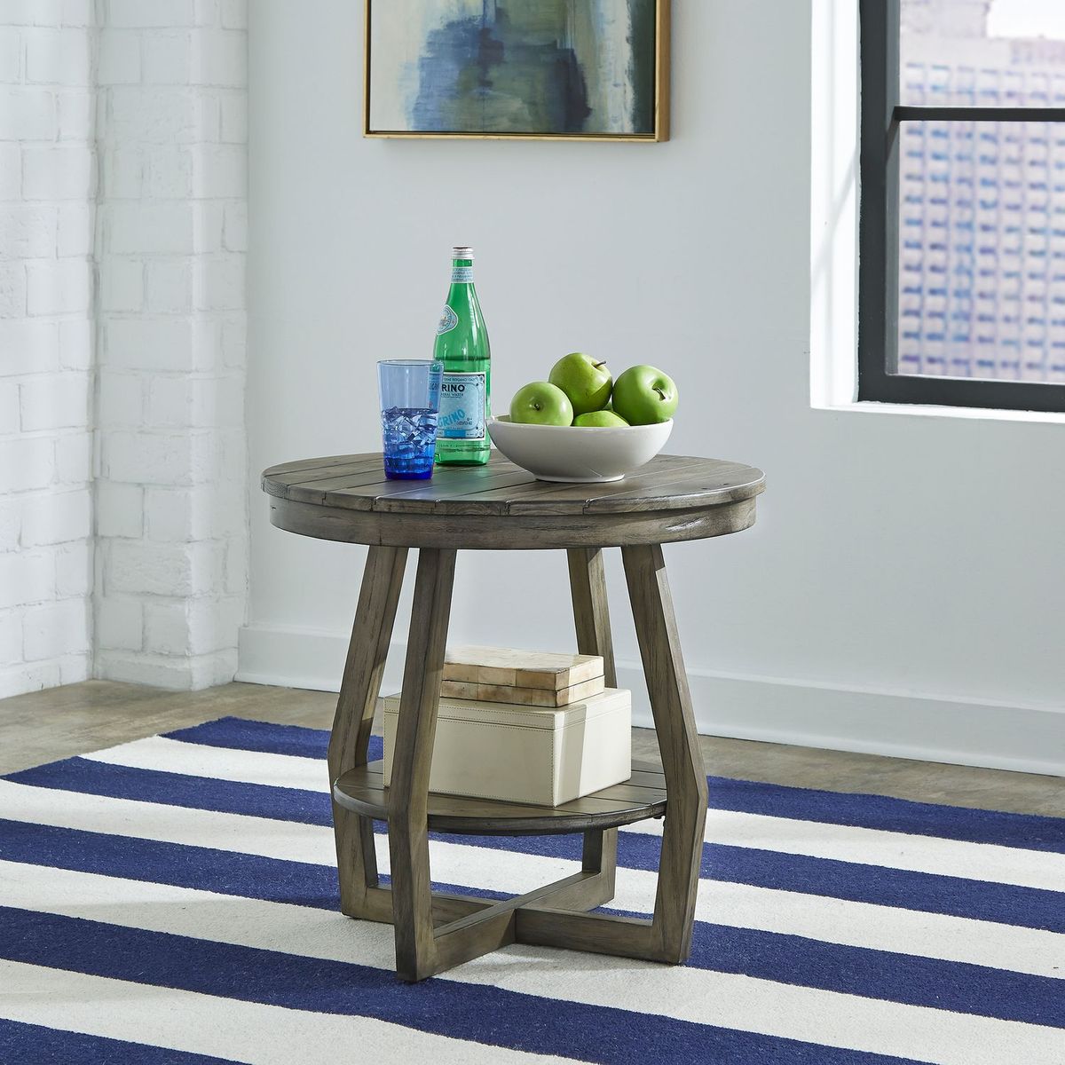 Liberty Furniture Hayden Way End Table in Gray - Luxury Home Furniture (MI)