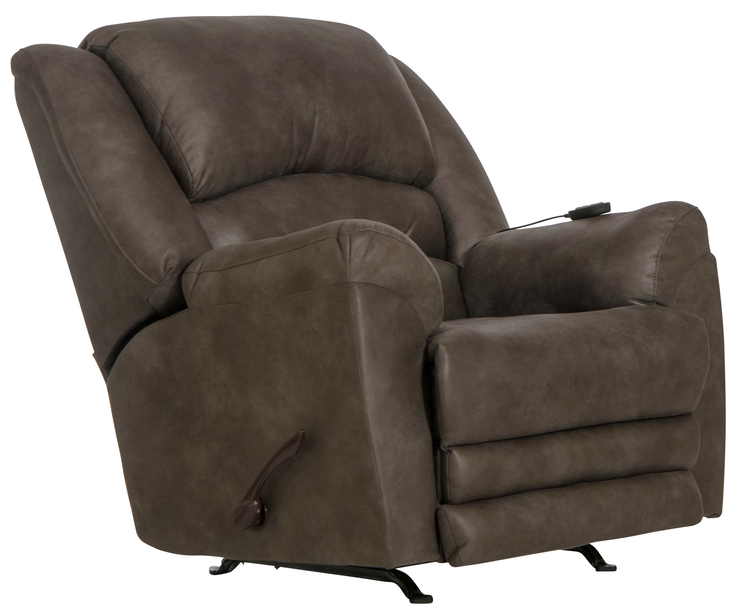 Hayden Chaise Rocker Recl w/Heat/Massage & Oversize Xtra Comfort Footrest - Luxury Home Furniture (MI)