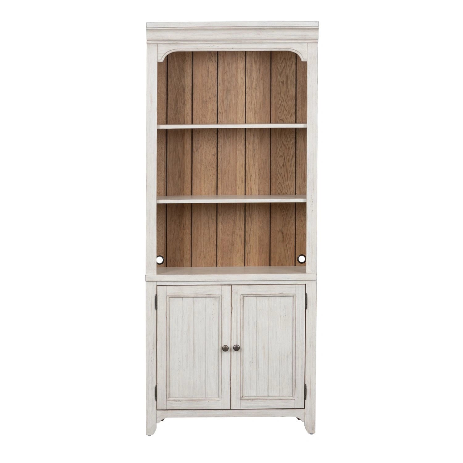 Farmhouse Reimagined Bookcase in Antique White image