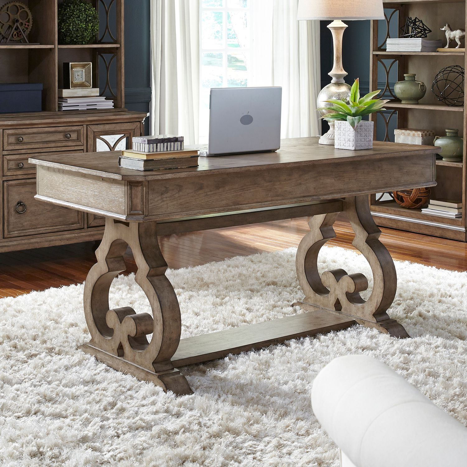 Simply Elegant Writing Desk in Heathered Taupe image