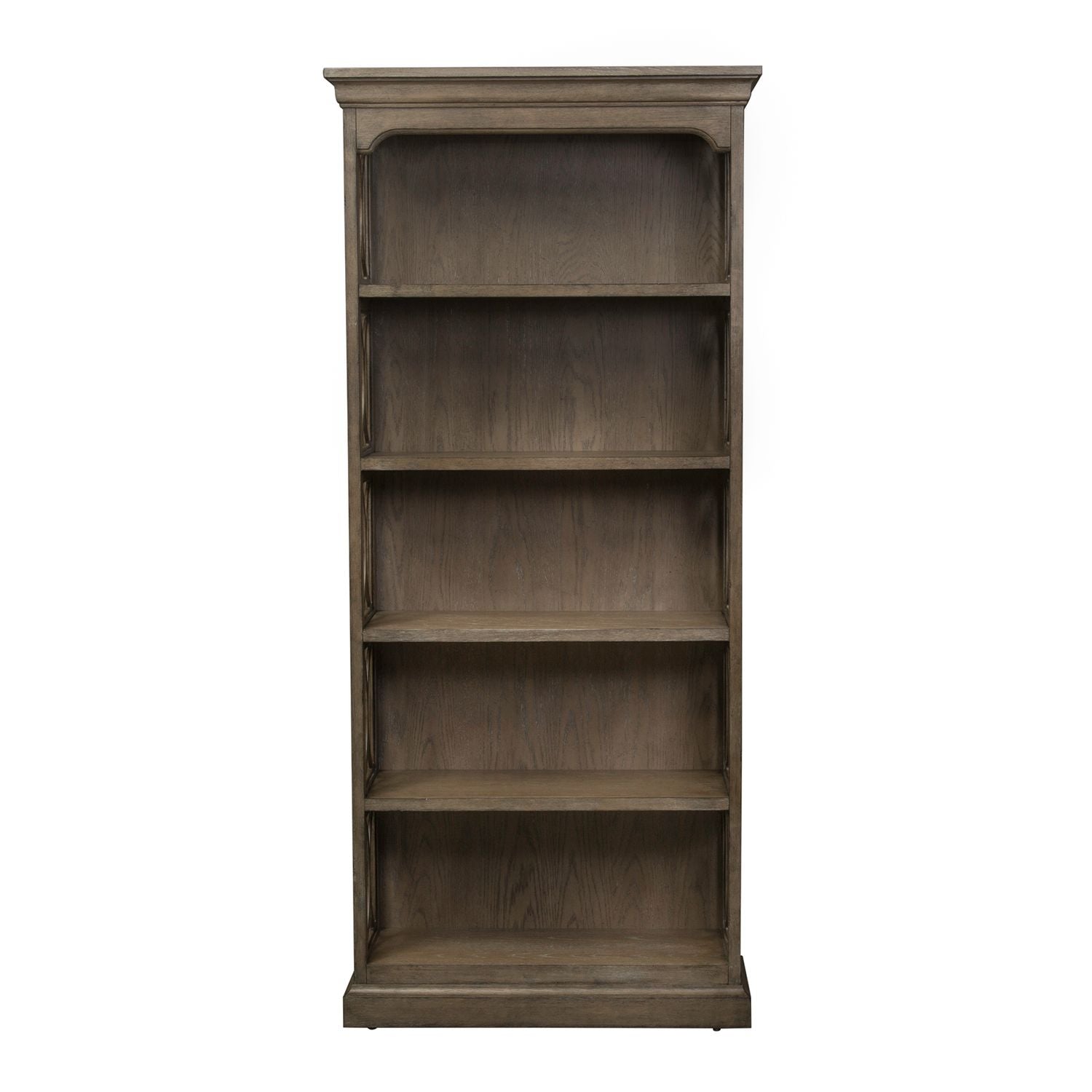Simply Elegant Bookcase in Heathered Taupe - Luxury Home Furniture (MI)