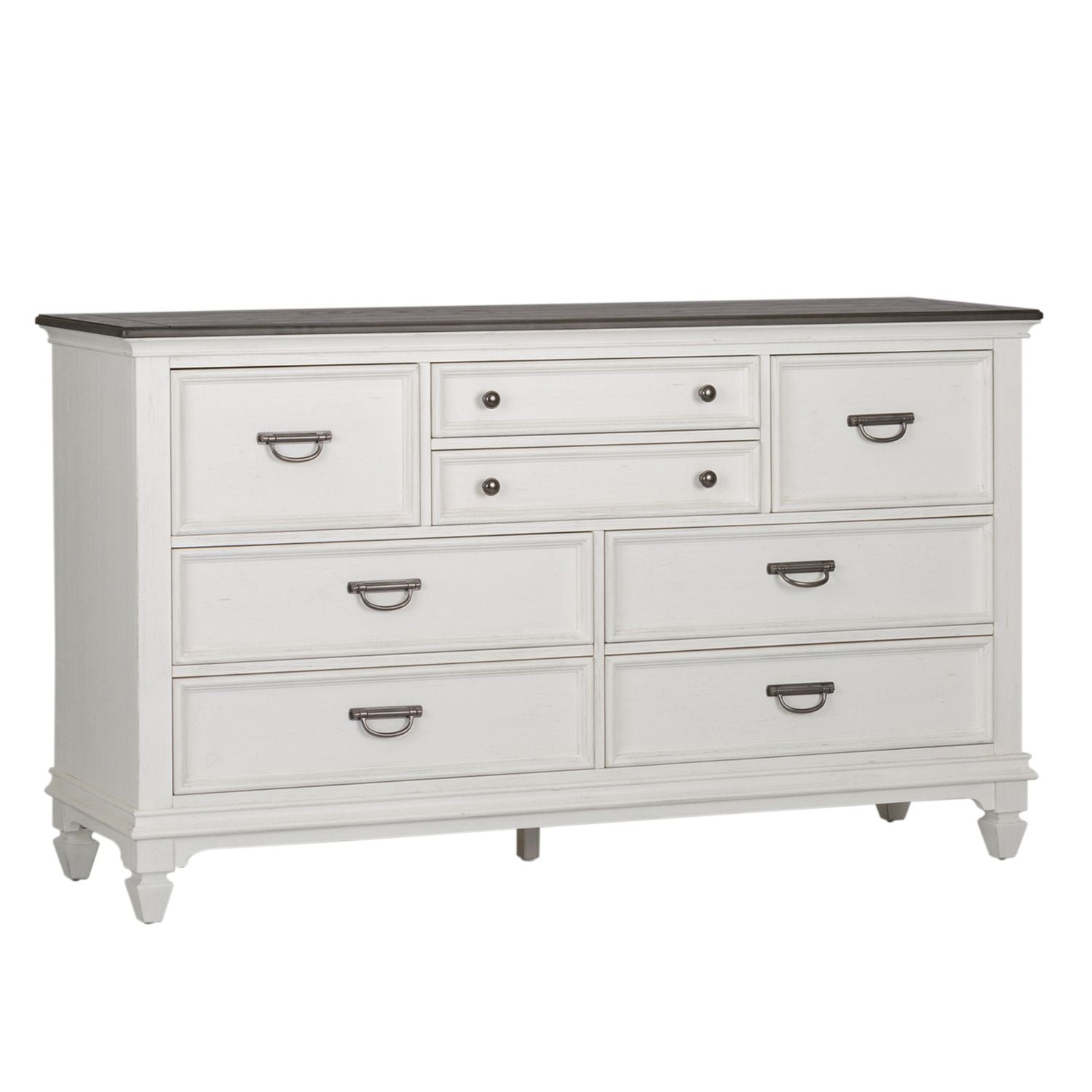 Allyson Park Drawer Dresser in Wirebrushed White - Luxury Home Furniture (MI)