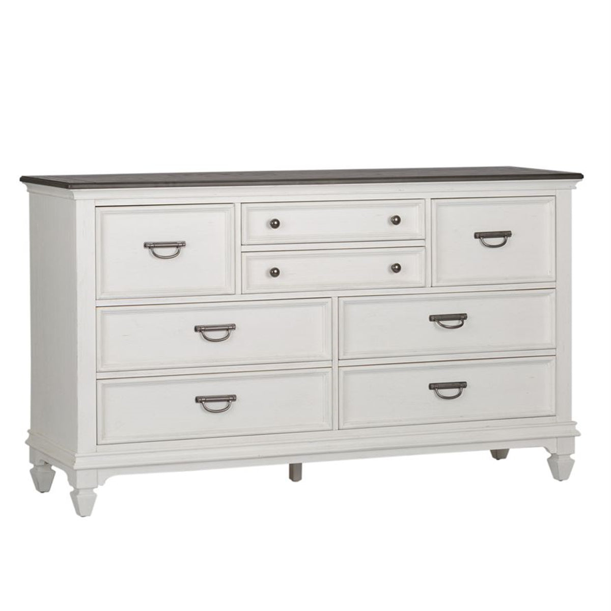 Liberty Furniture Allyson Park Drawer Dresser in Wirebrushed White - Luxury Home Furniture (MI)