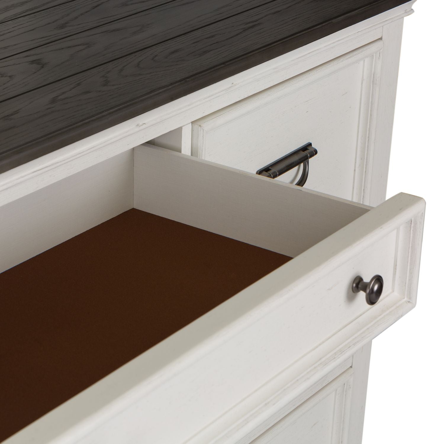 Allyson Park Drawer Dresser in Wirebrushed White